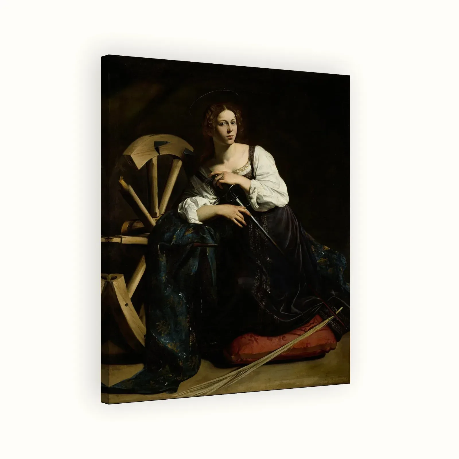 Saint Catherine of Alexandria by Caravaggio, 1598: Stretched canvas