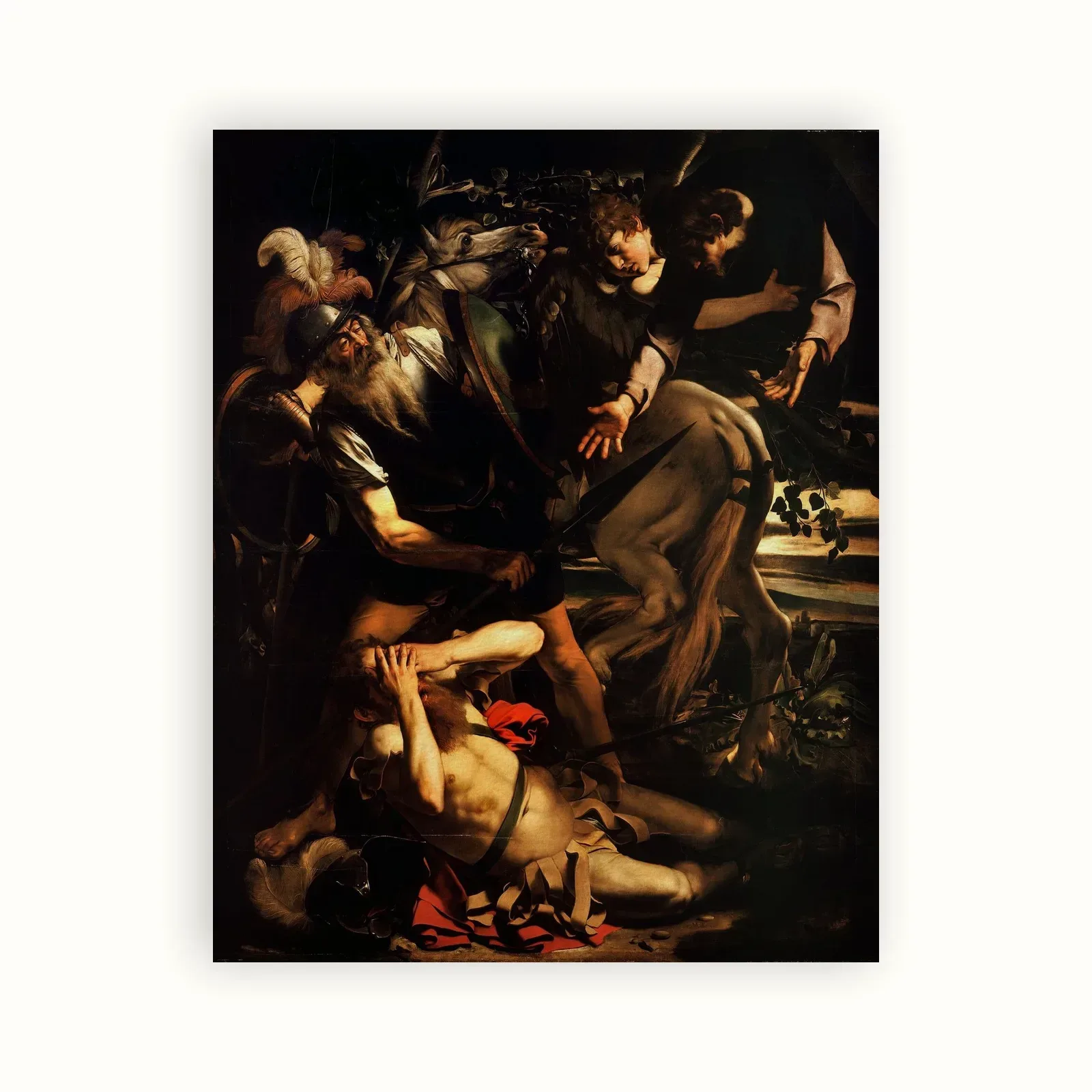 The Conversion of Saint Paul by Caravaggio, 1600–1601: as a fine art print