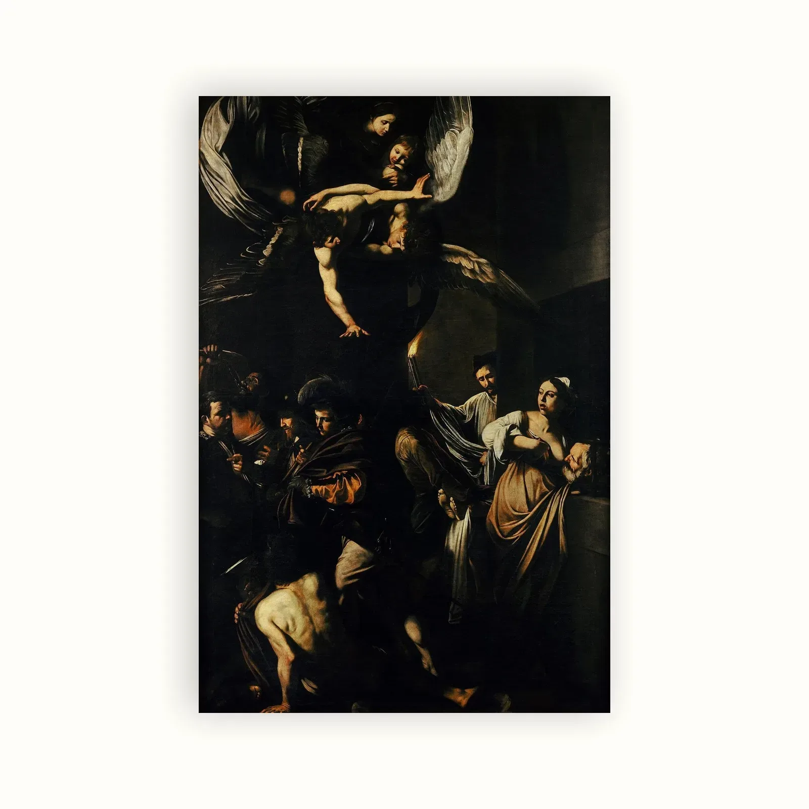 The Seven Works of Mercy by Caravaggio, 1606–1607: as a fine art print
