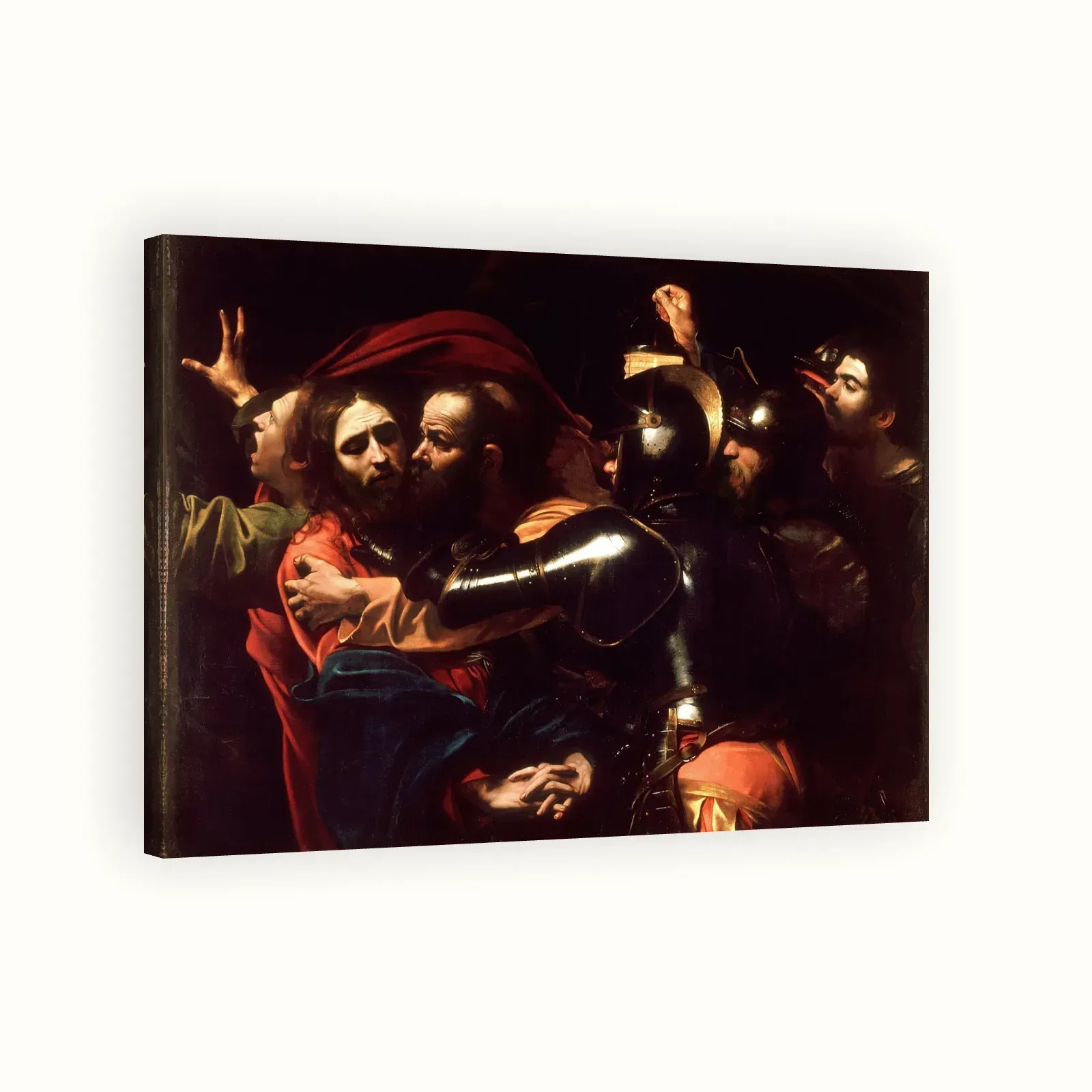 The Taking of Christ by Caravaggio, 1602: Stretched canvas