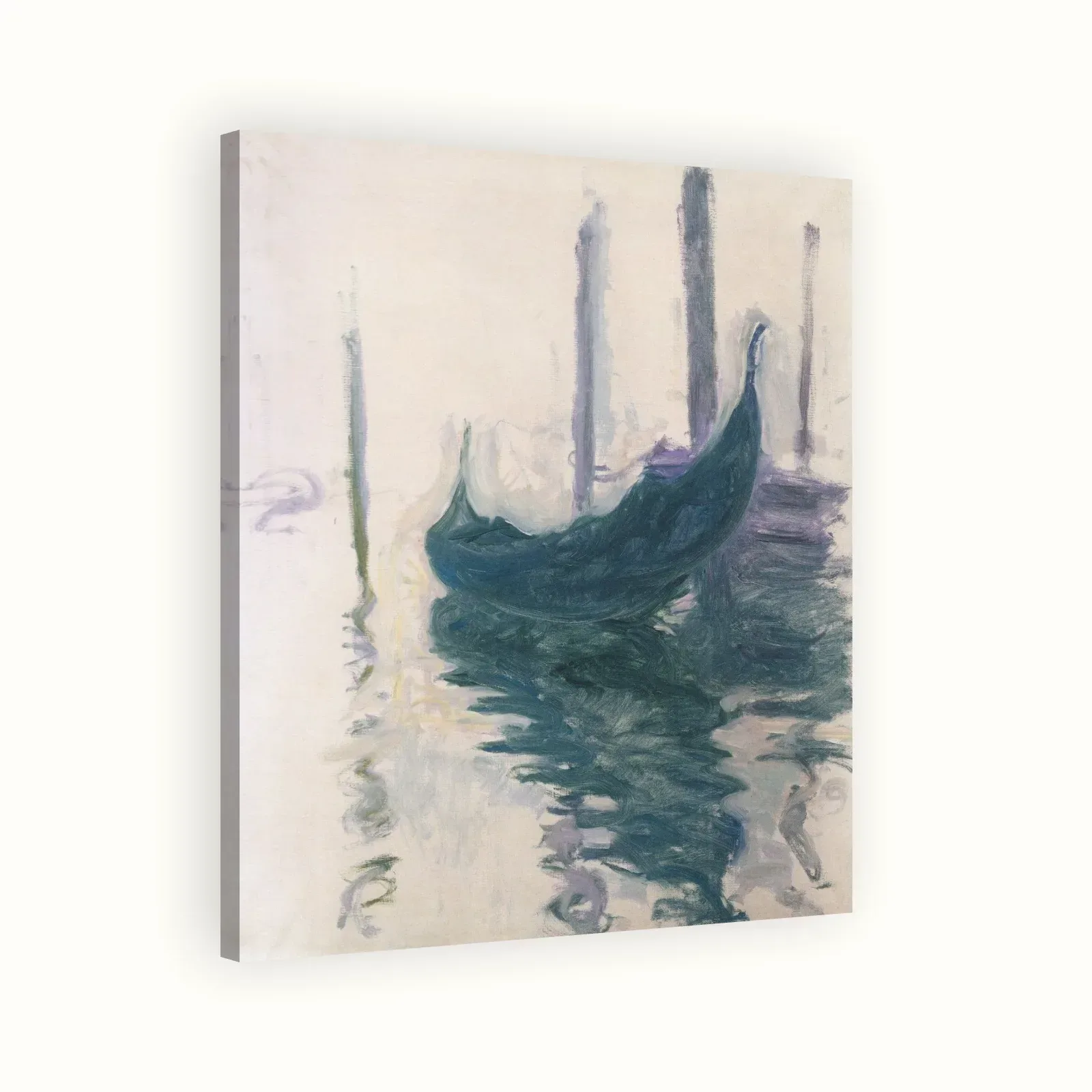 Gondola in Venice by Claude Monet, 1908: Stretched canvas