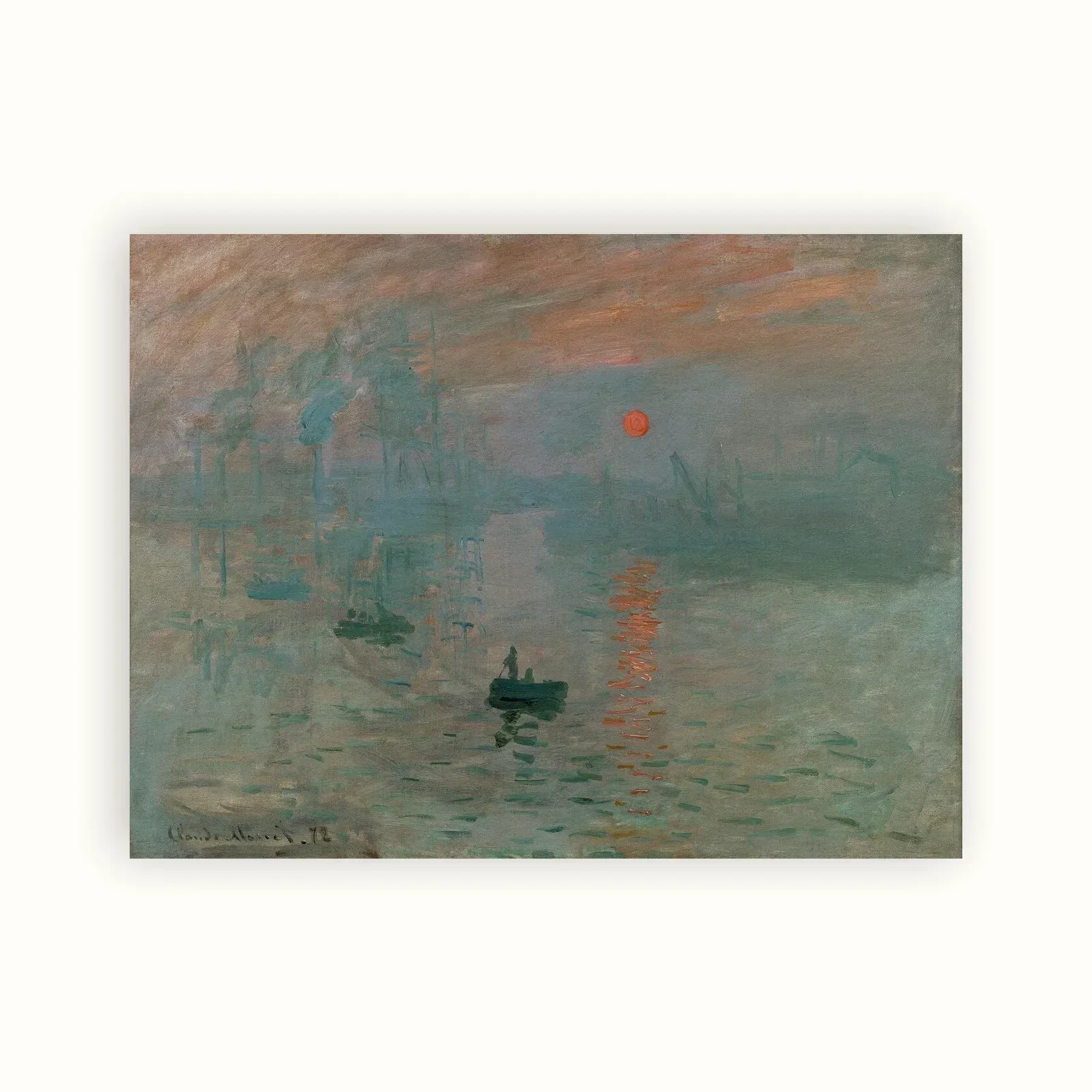 Impression, Sunrise by Claude Monet, 1872: as a fine art print