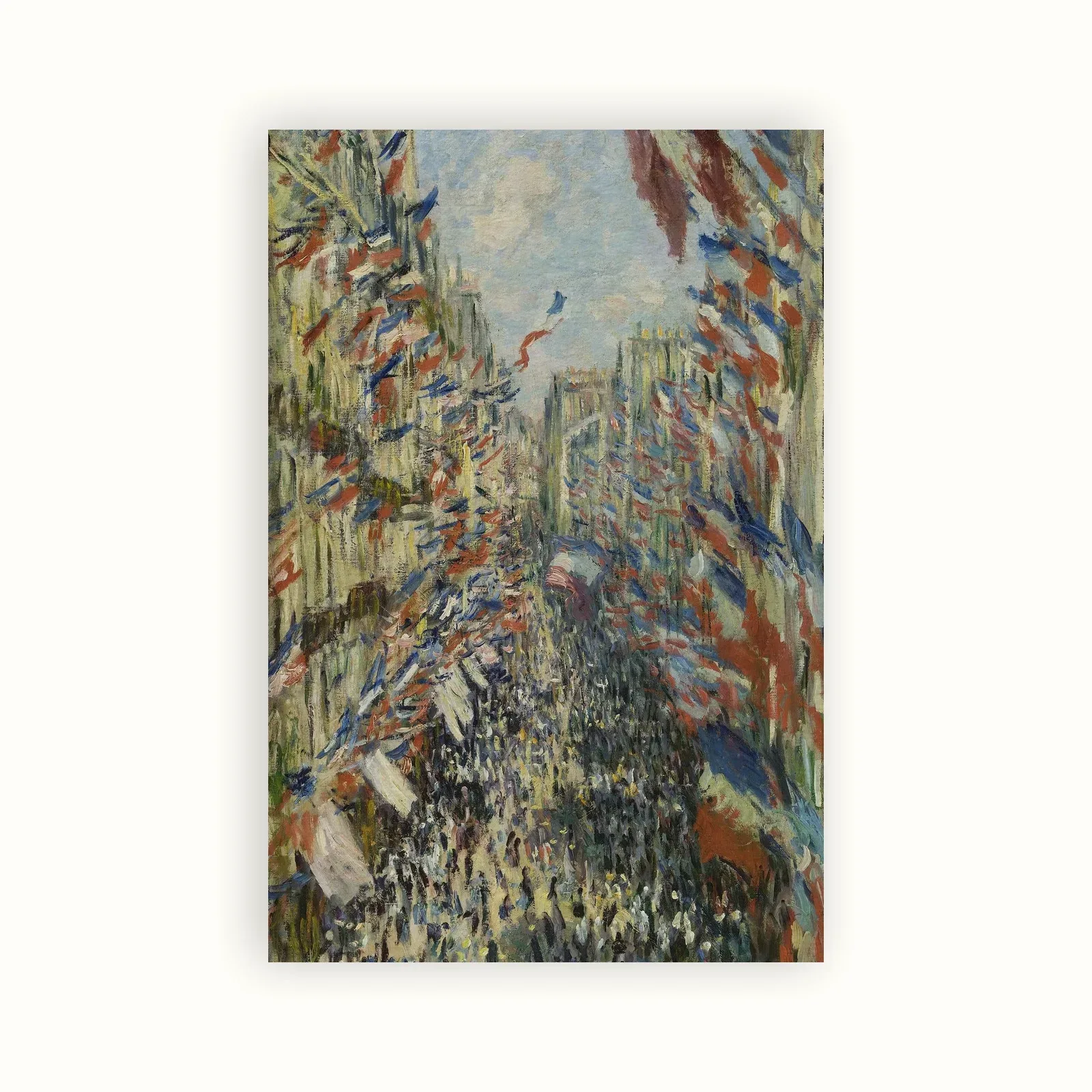 La Rue Montorgueil by Claude Monet, 1878: as a fine art print
