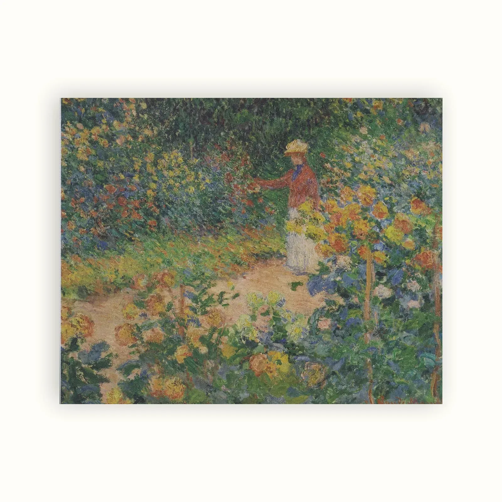 Monet's Garden at Giverny by Claude Monet, 1895: as a fine art print