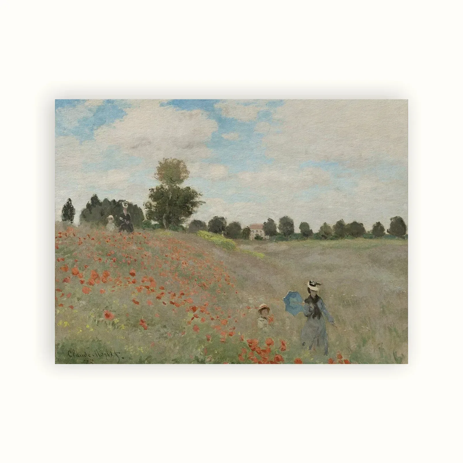 Poppy Field near Argenteuil (Coquelicots) by Claude Monet, 1873: as a fine art print
