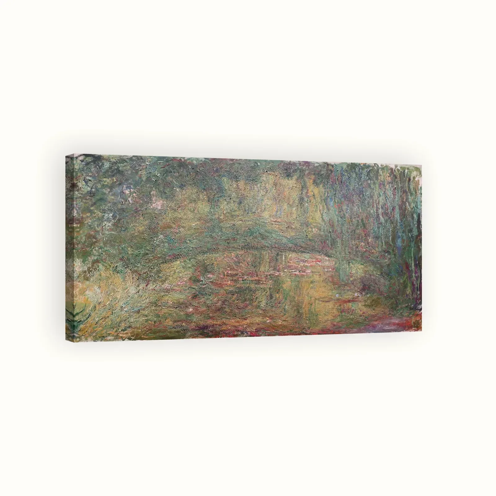 The Japanese Bridge by Claude Monet, 1918: Stretched canvas