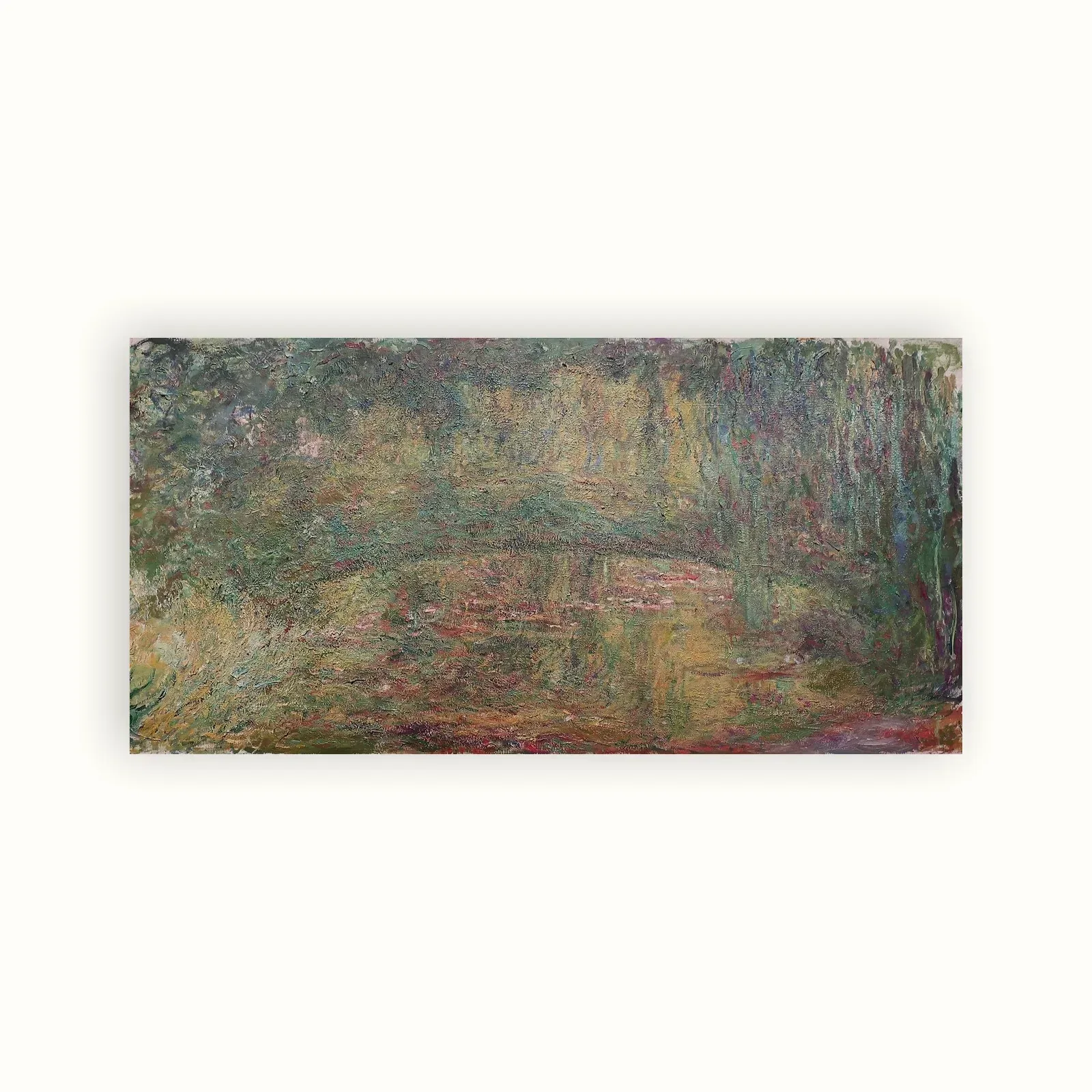 The Japanese Bridge by Claude Monet, 1918: as a fine art print
