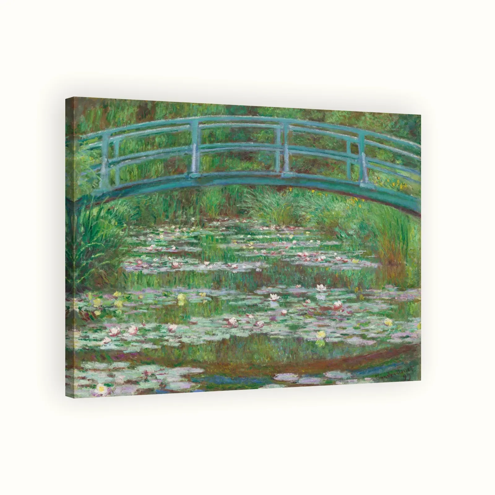 The Japanese Footbridge by Claude Monet, 1899: Stretched canvas