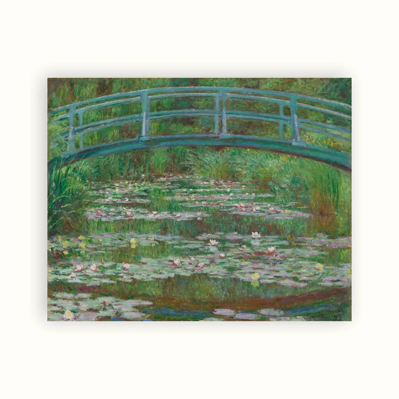 The Japanese Footbridge by Claude Monet, 1899: as a fine art print