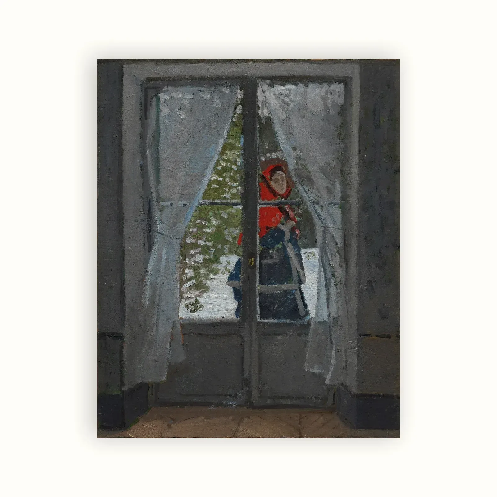 The Red Kerchief by Claude Monet, c. 1868–1873: as a fine art print