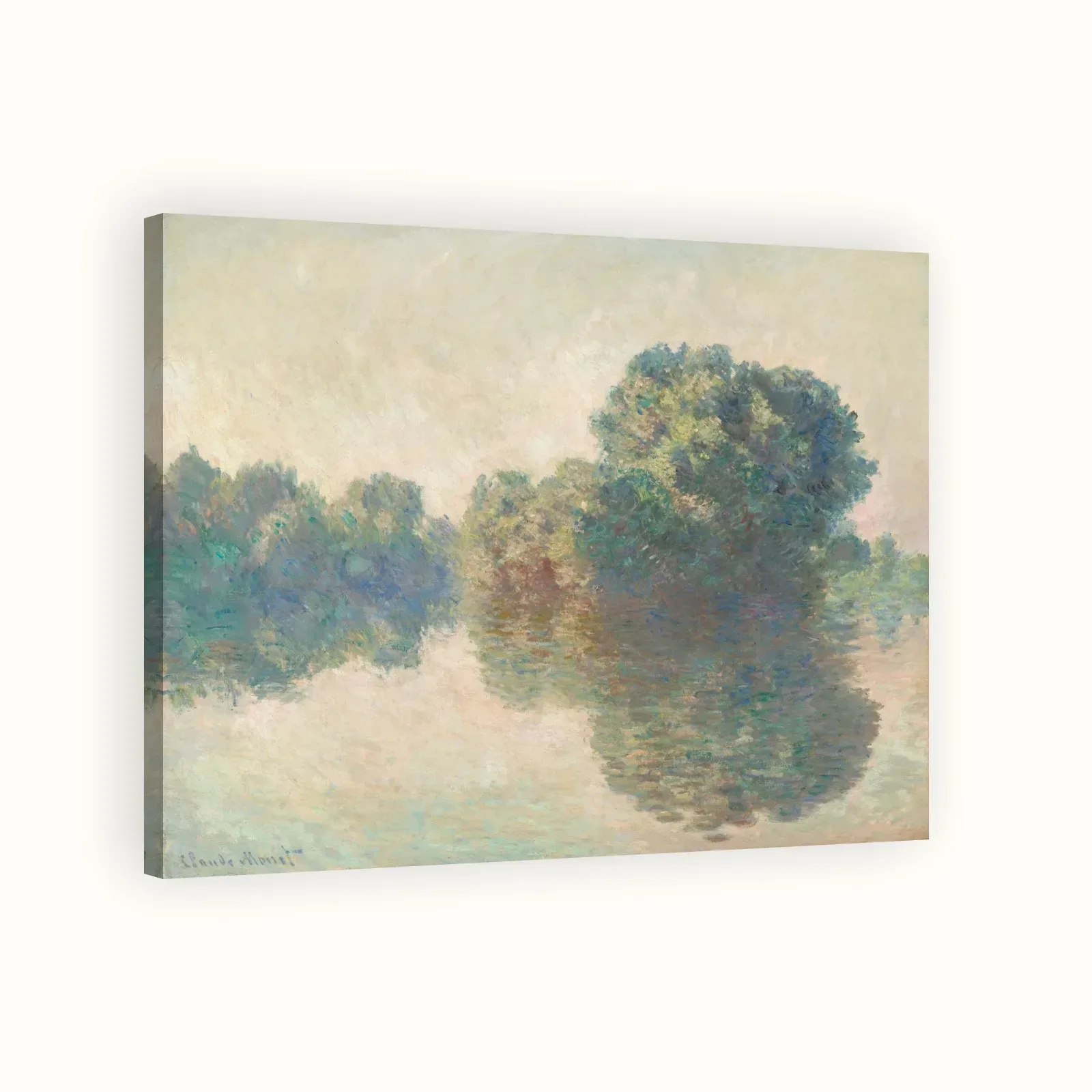 The Seine at Giverny by Claude Monet, 1897: Stretched canvas