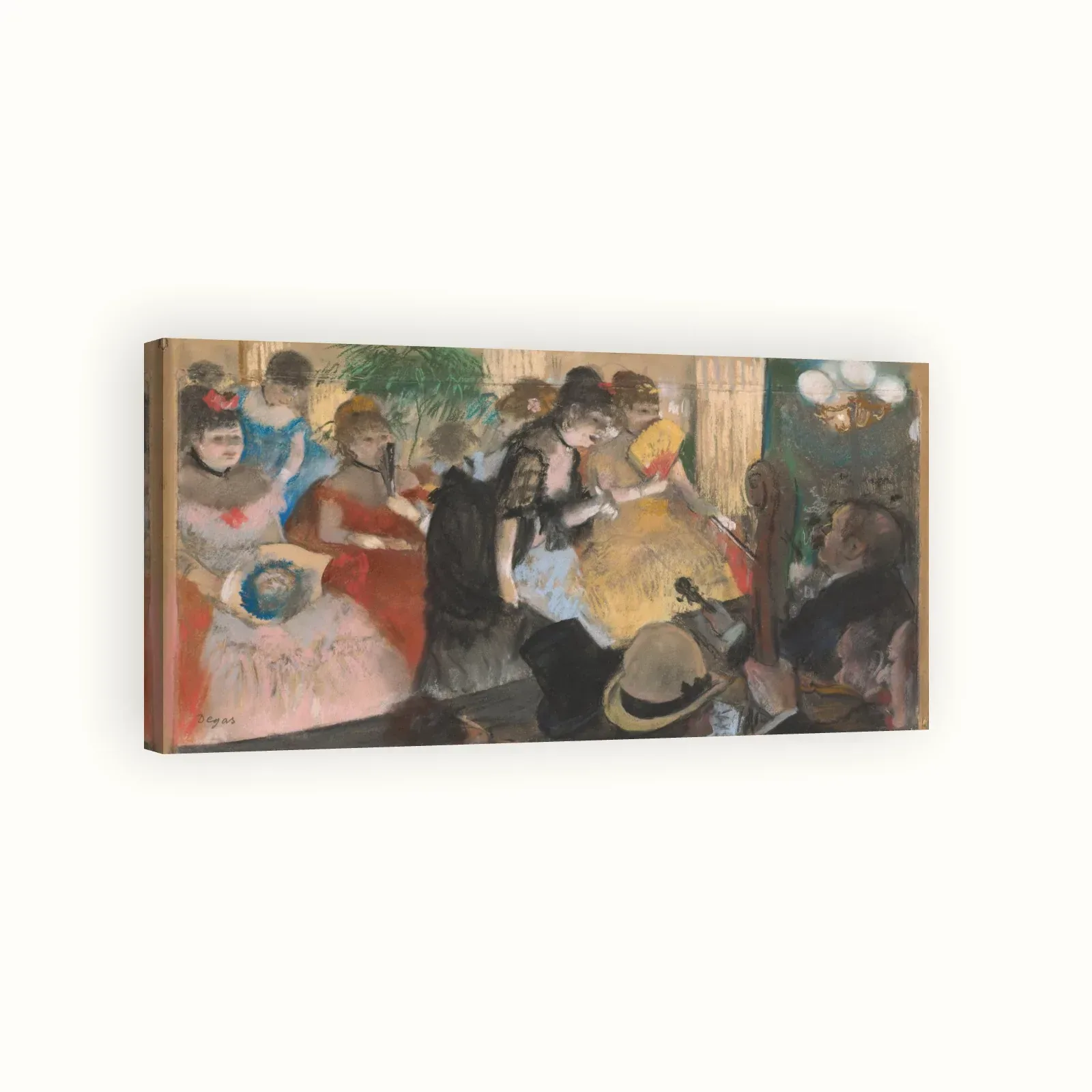 Café-Concert by Edgar Degas, 1876–1877: Stretched canvas