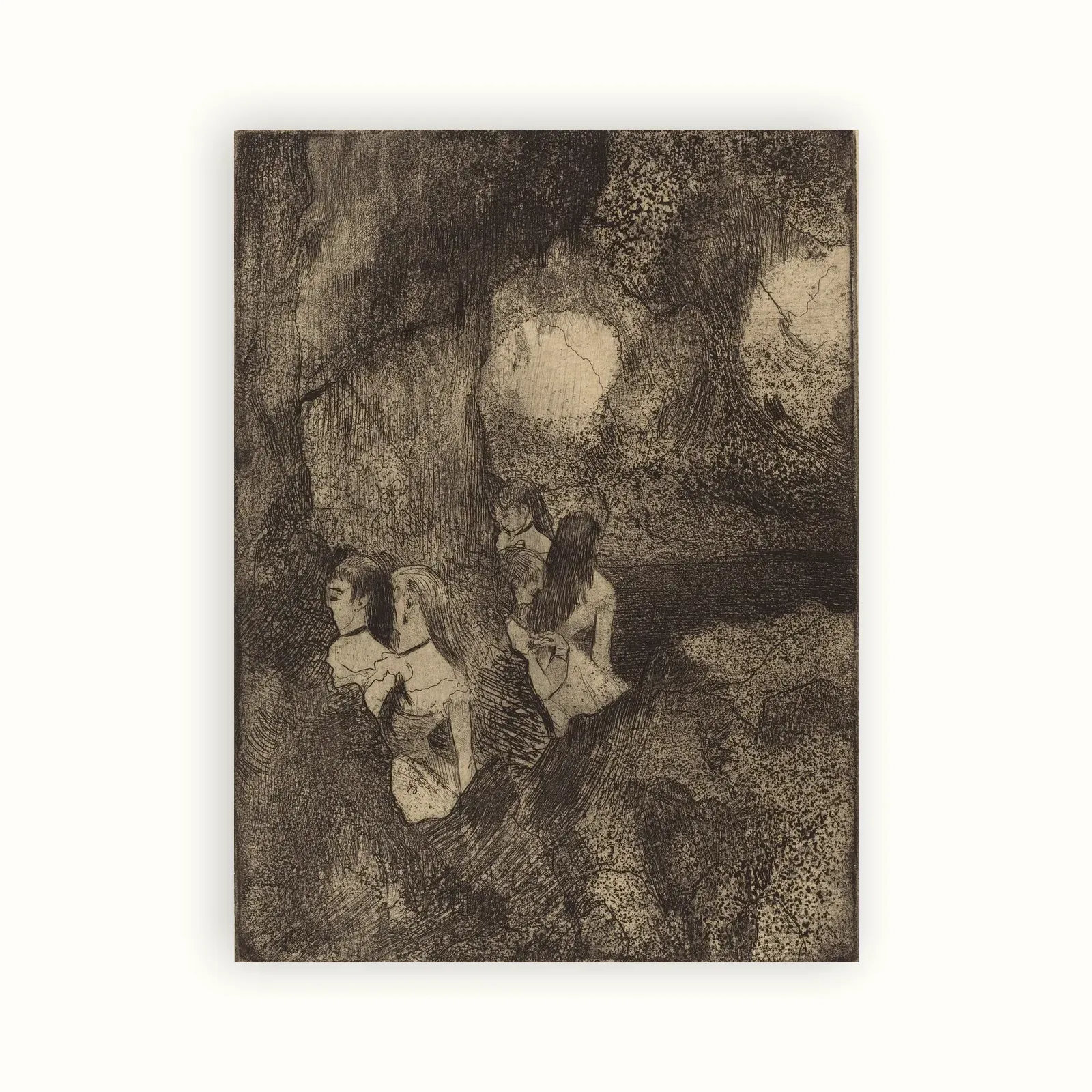 Dancers in the Wings by Edgar Degas, 1879–1880: as a fine art print