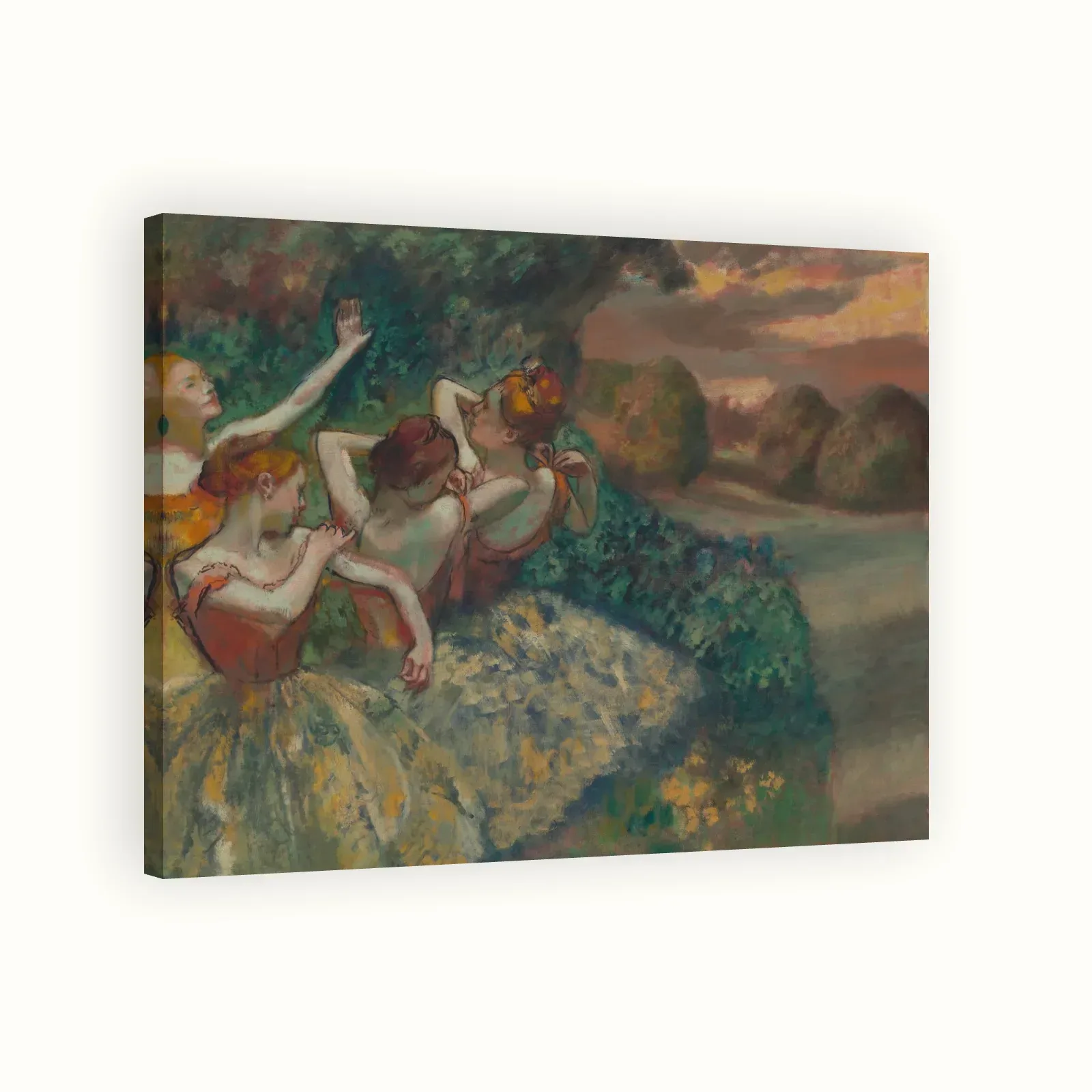 Four Dancers by Edgar Degas, c. 1899: Stretched canvas