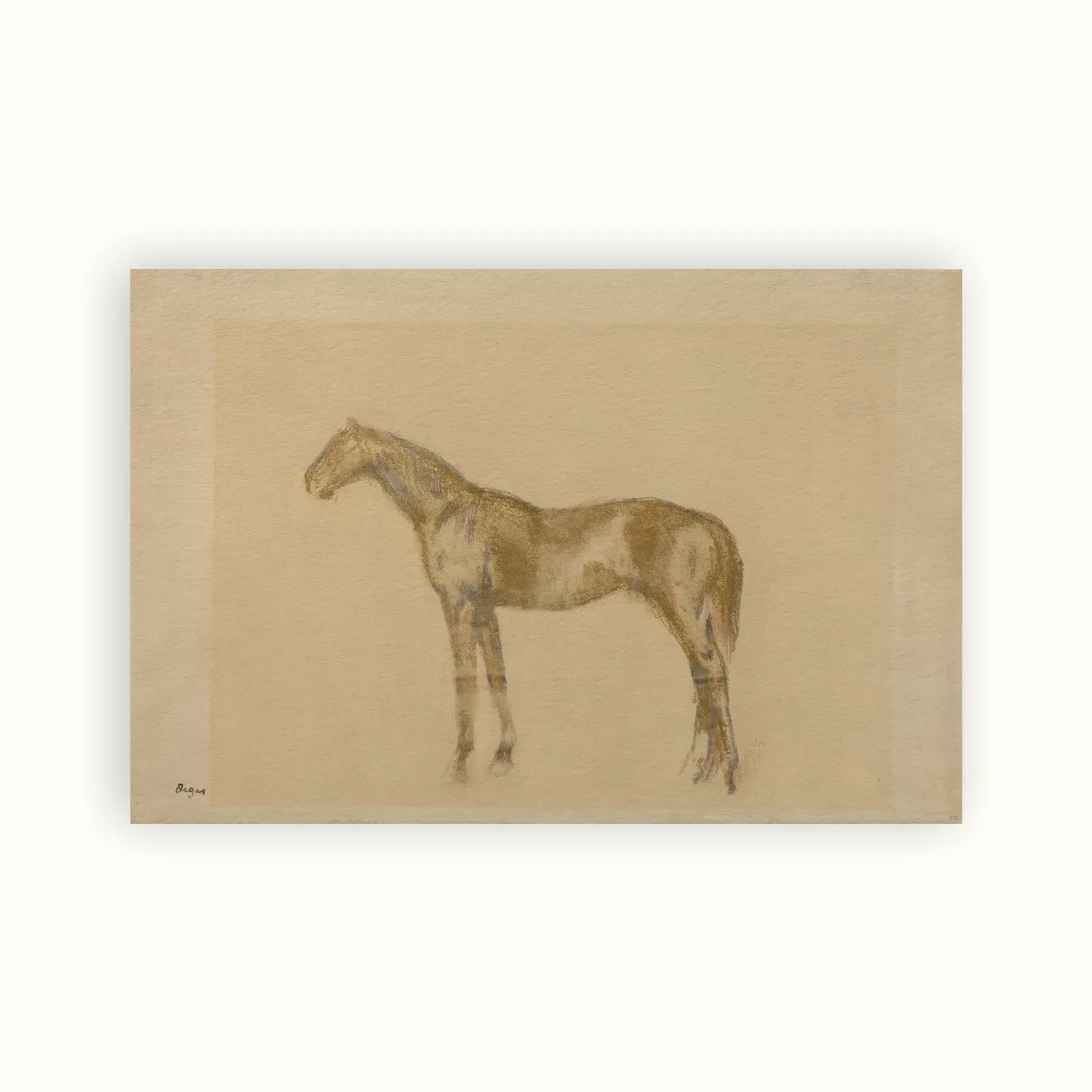Horse by Edgar Degas, c. 1890: as a fine art print