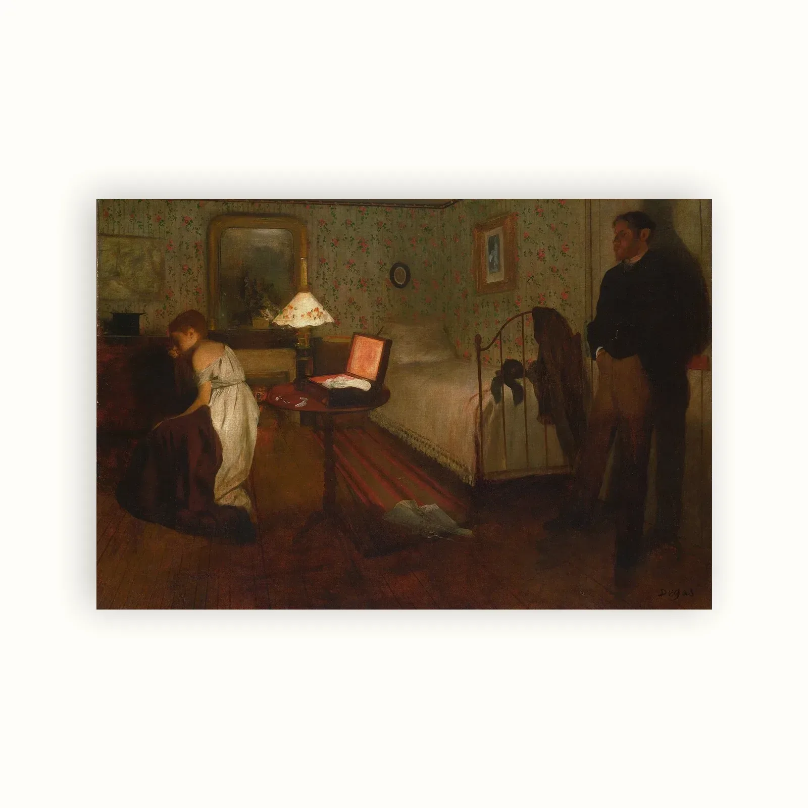 Interior by Edgar Degas, 1868–1869: as a fine art print