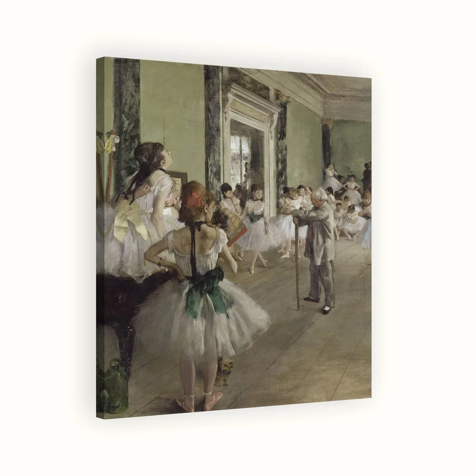 The Ballet Class by Edgar Degas, 1871–1874: Stretched canvas