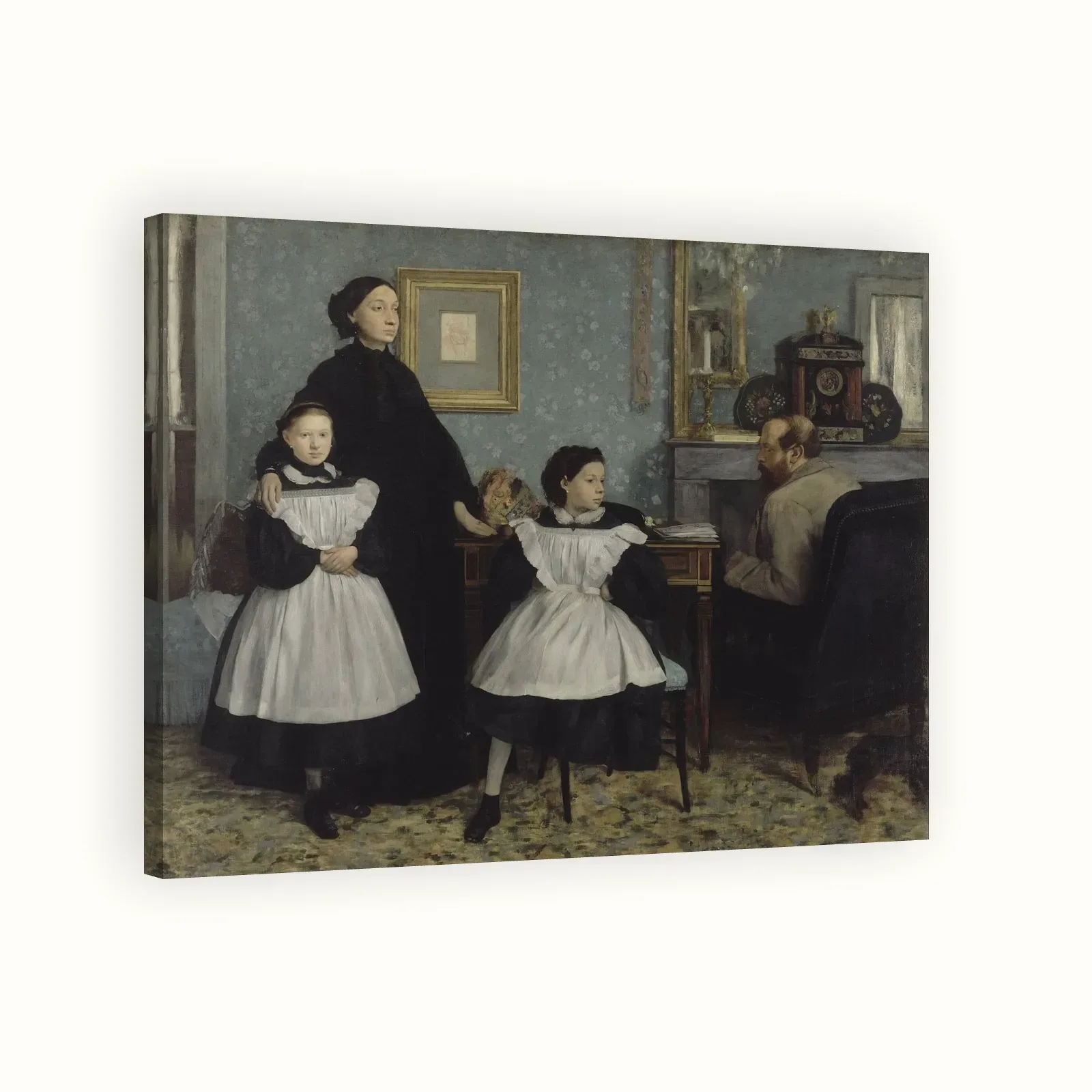The Bellelli Family by Edgar Degas, 1858–1869: Stretched canvas