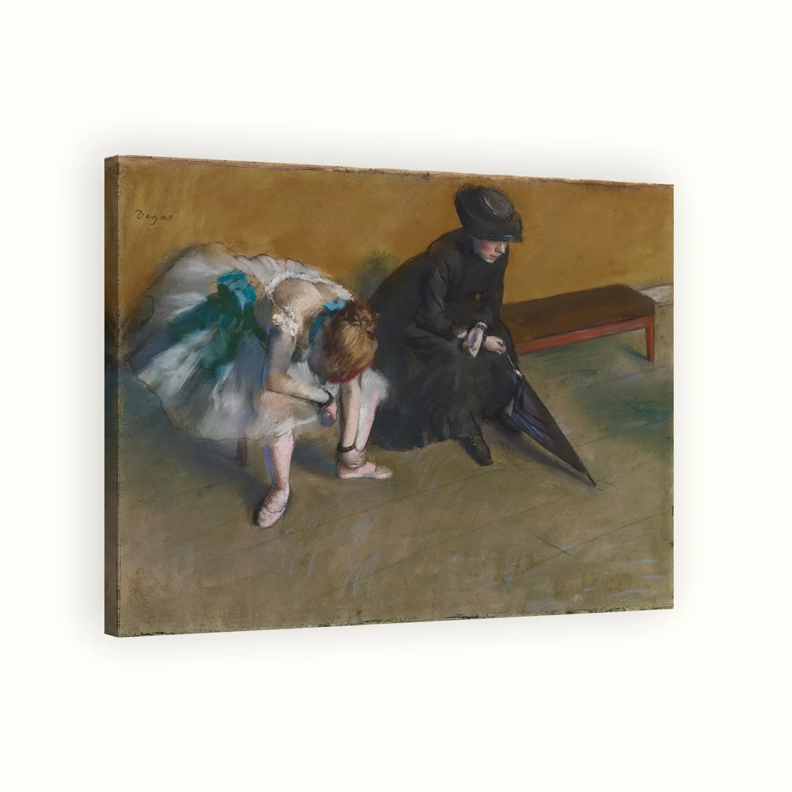 Waiting by Edgar Degas, 1882: Stretched canvas