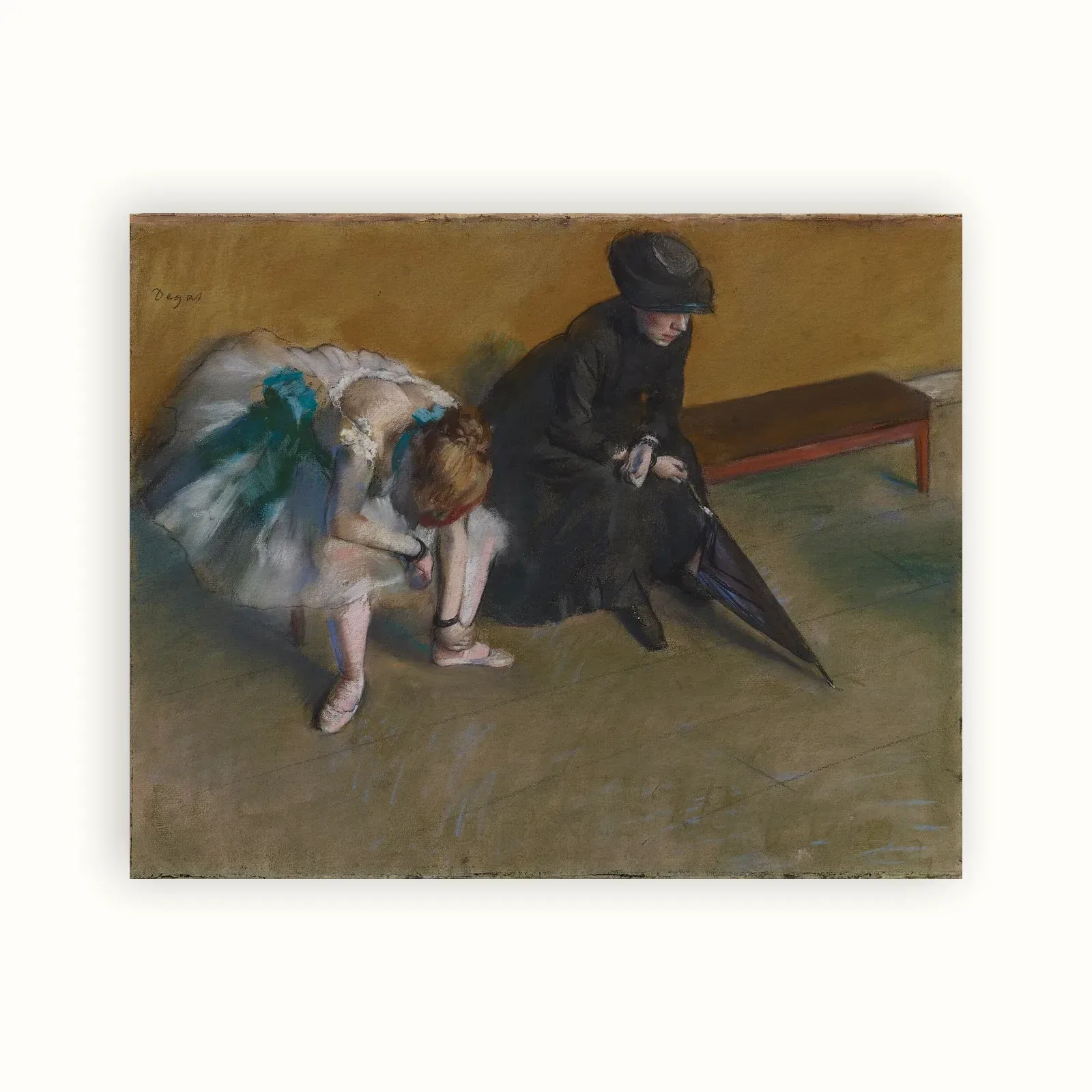 Waiting by Edgar Degas, 1882: as a fine art print