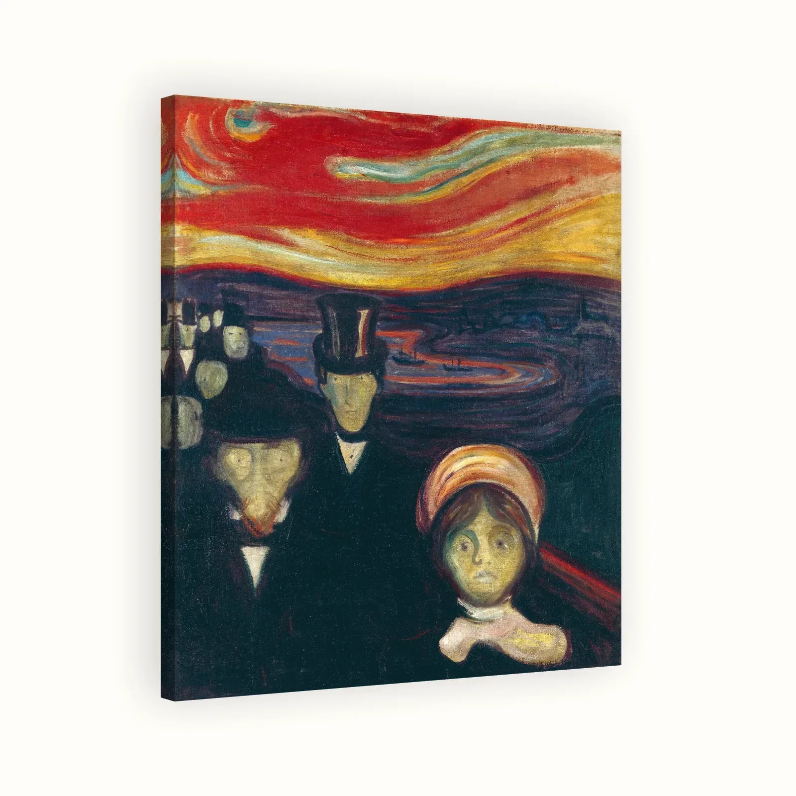 Anxiety by Edvard Munch, 1894: Stretched canvas