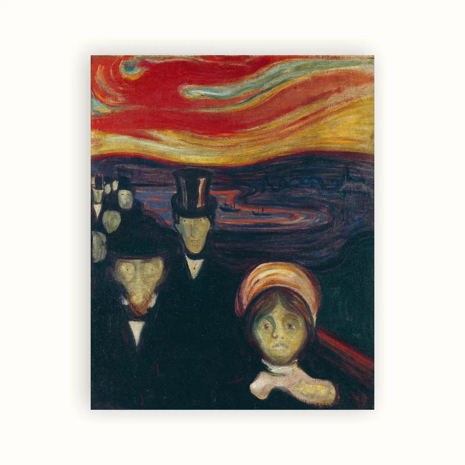 Anxiety by Edvard Munch, 1894: as a fine art print