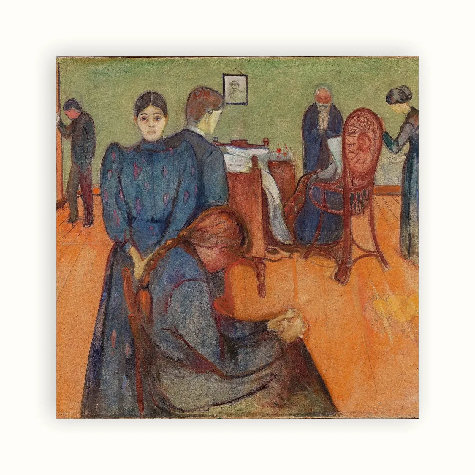 Death in the Sickroom by Edvard Munch, : as a fine art print