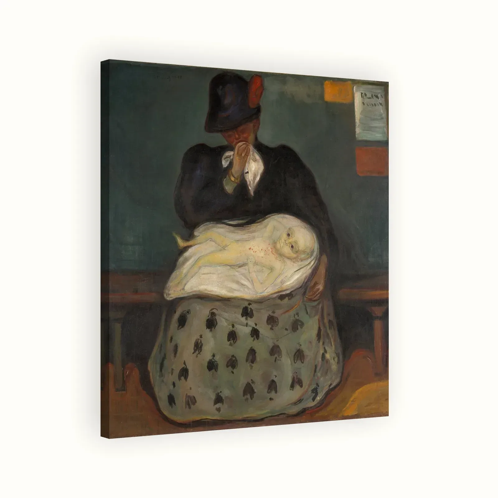 Inheritance by Edvard Munch, 1890s: Stretched canvas