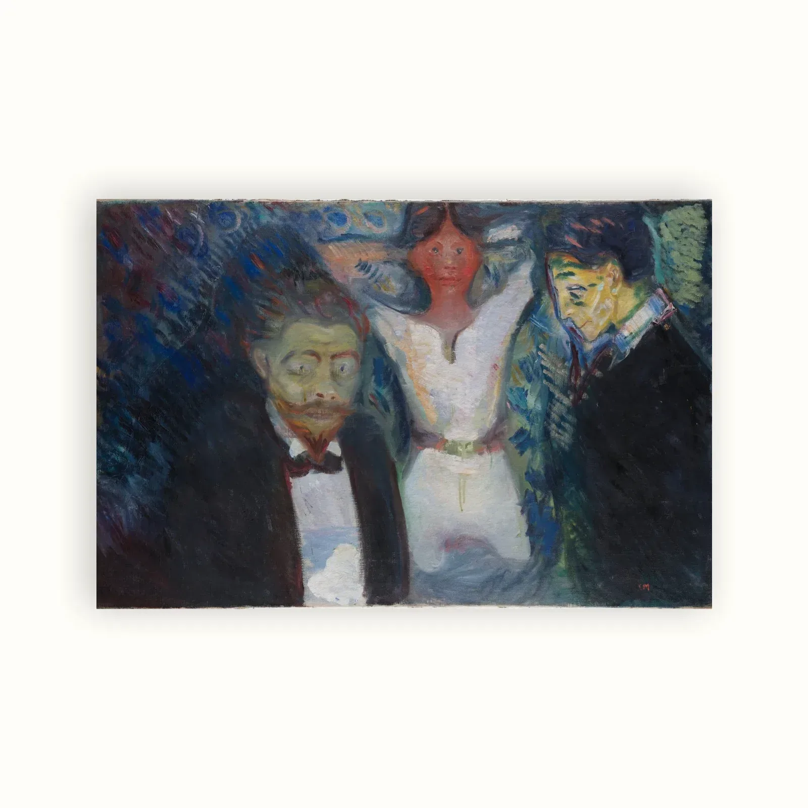 Jealousy by Edvard Munch, 1913: as a fine art print