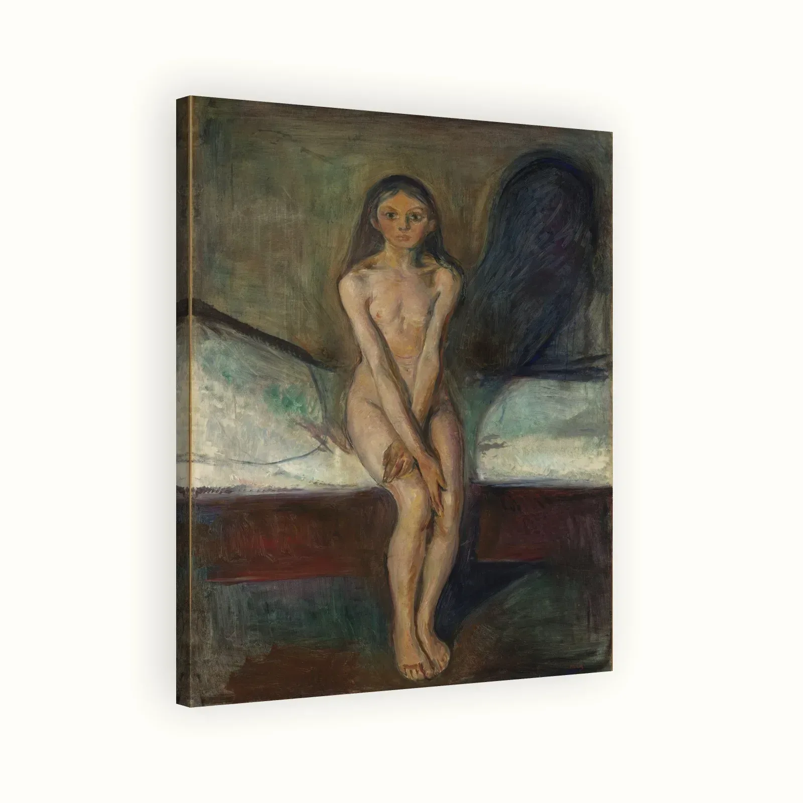 Puberty by Edvard Munch, 1894: Stretched canvas