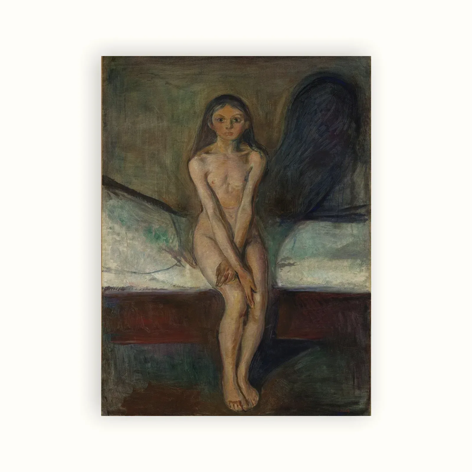 Puberty by Edvard Munch, 1894: as a fine art print