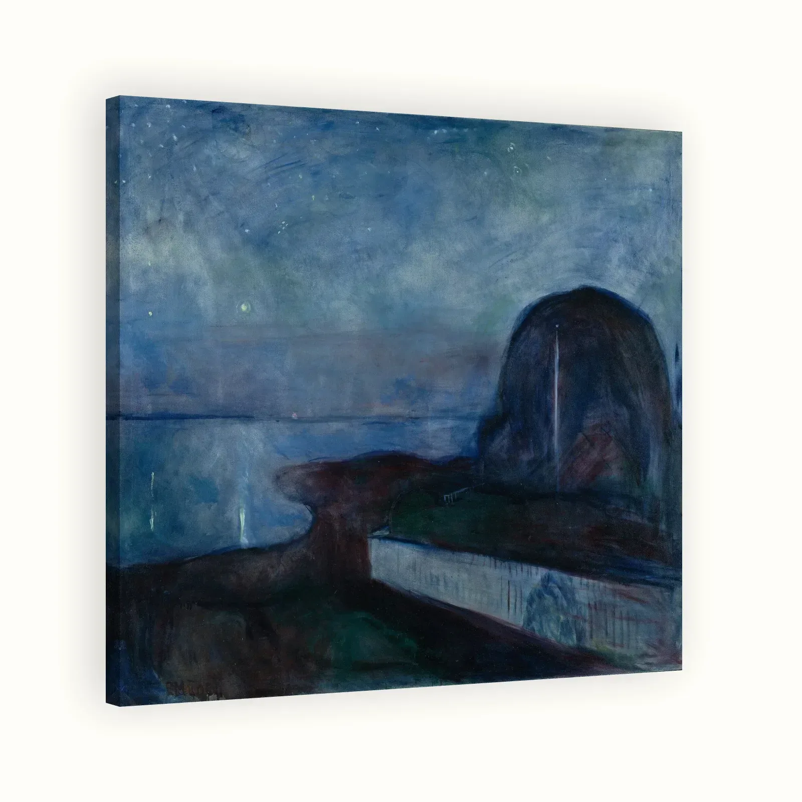 Starry Night by Edvard Munch, 1893: Stretched canvas