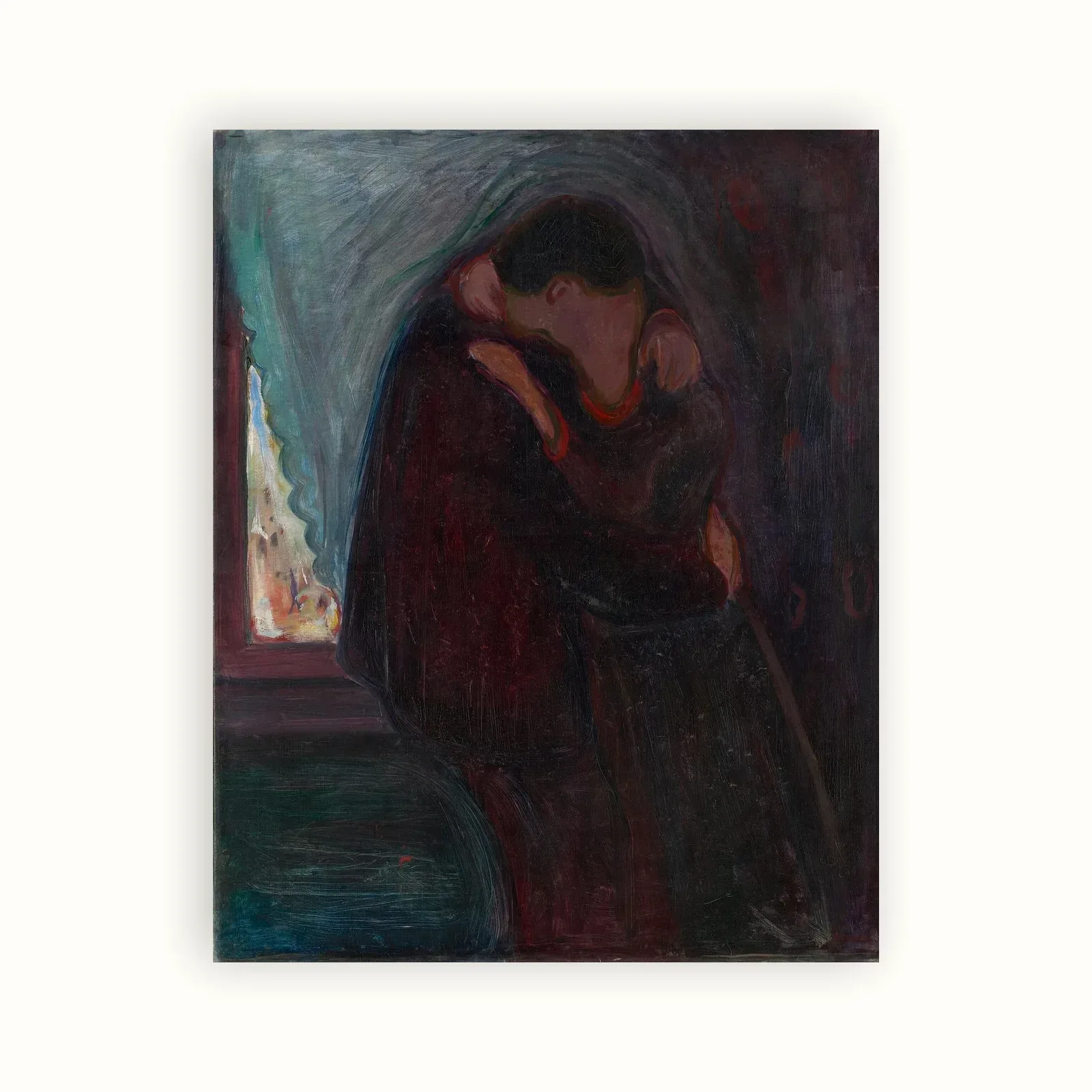 The Kiss by Edvard Munch, 1897: as a fine art print