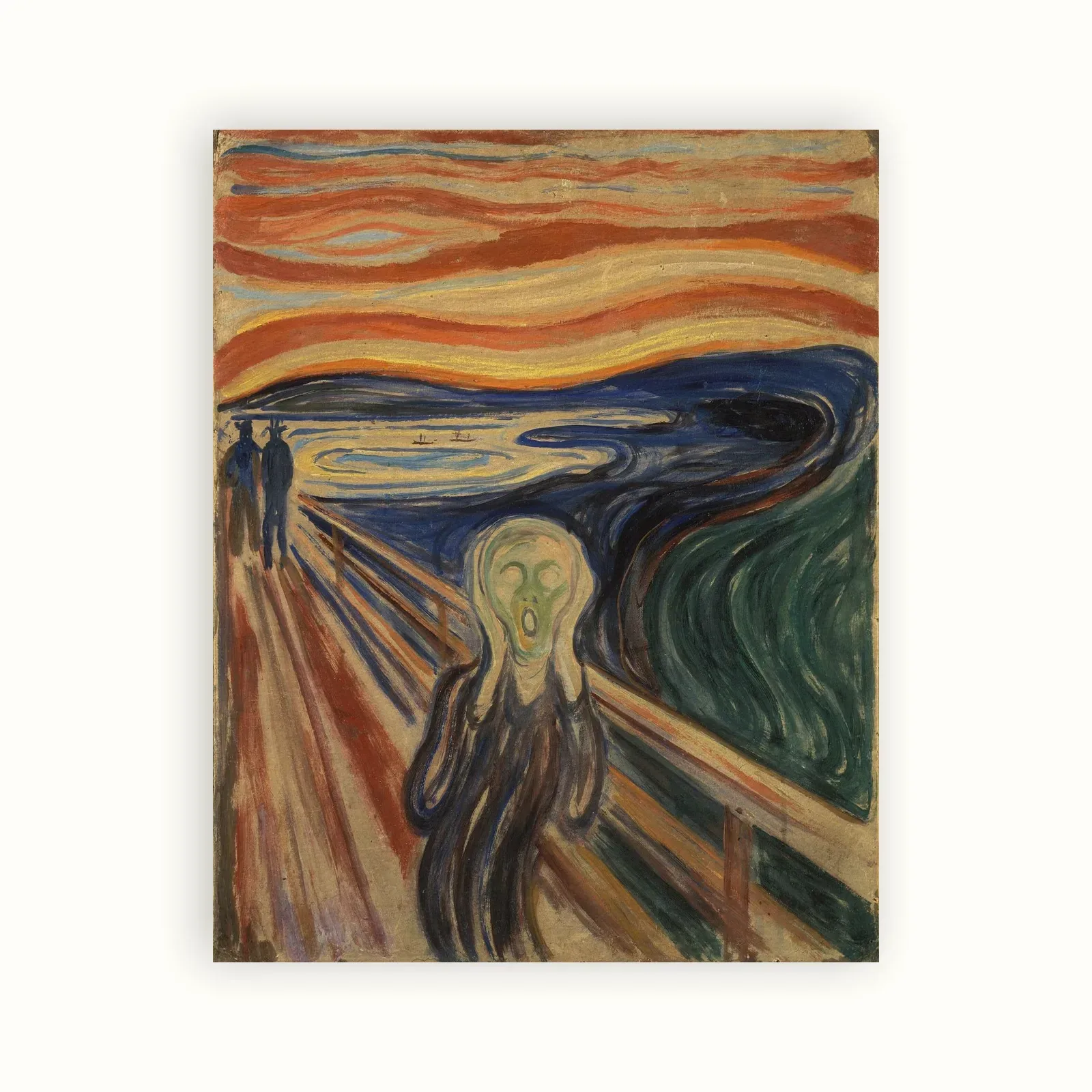 The Scream by Edvard Munch, c. 1910: as a fine art print