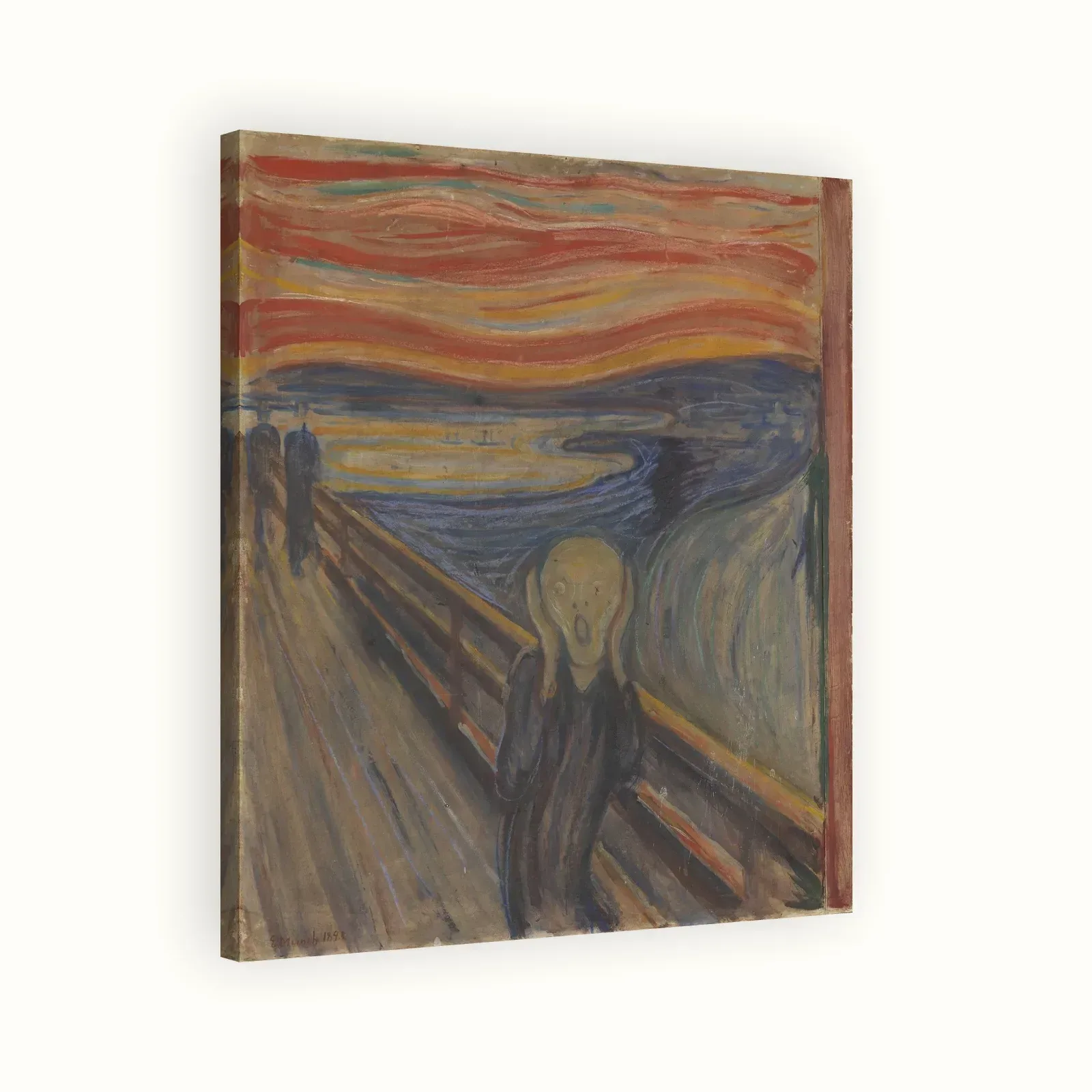 The Scream by Edvard Munch, 1893: Stretched canvas