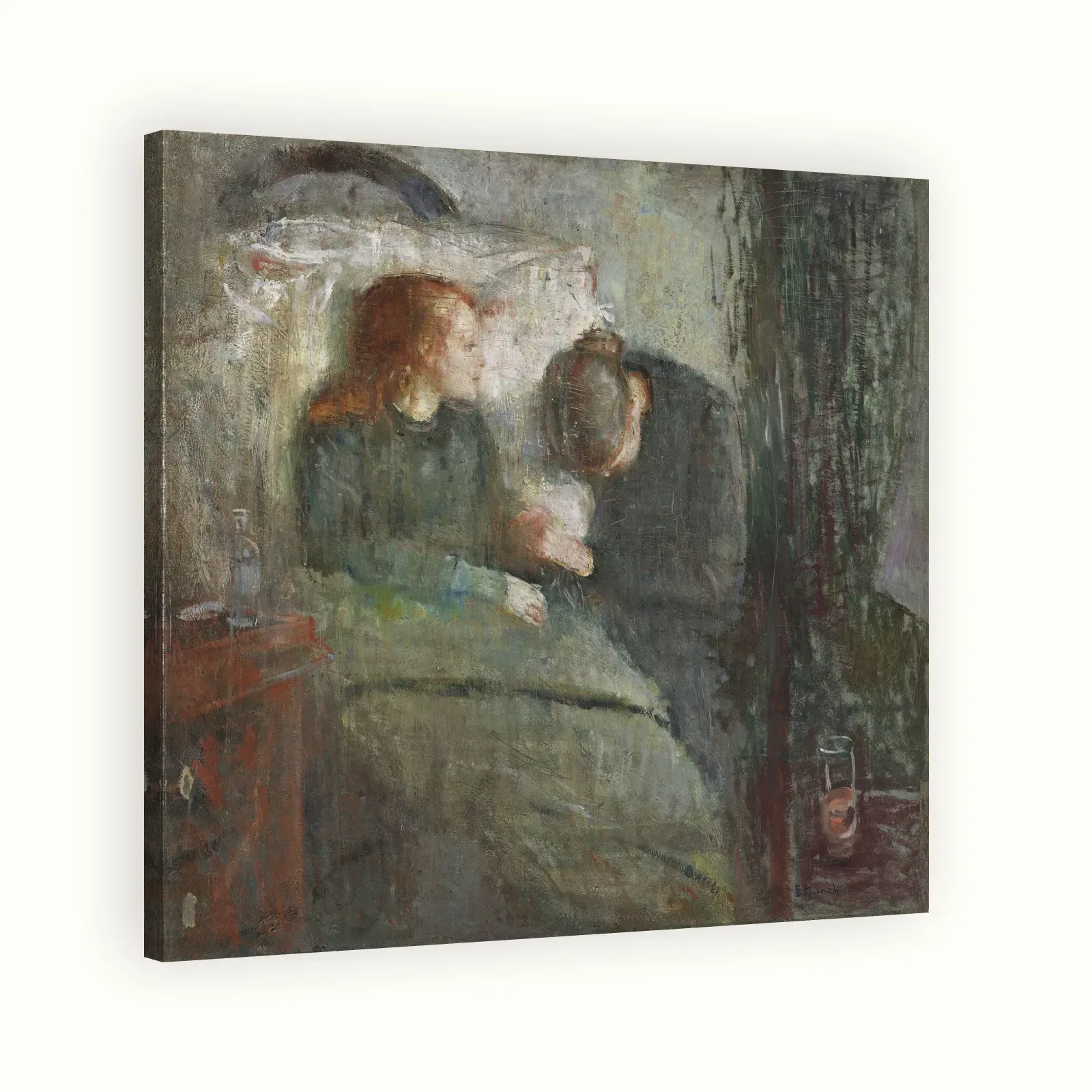 The Sick Child by Edvard Munch, 1880s: Stretched canvas