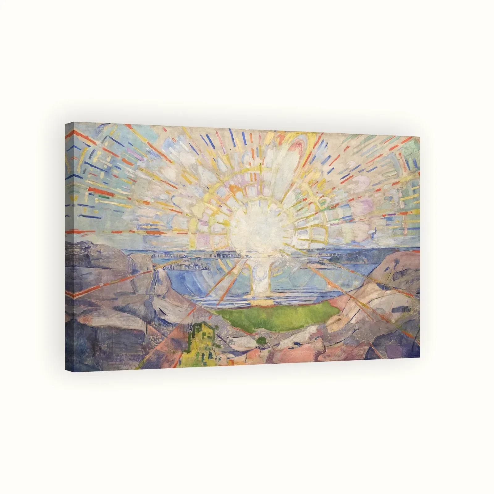 The Sun by Edvard Munch, 1911: Stretched canvas