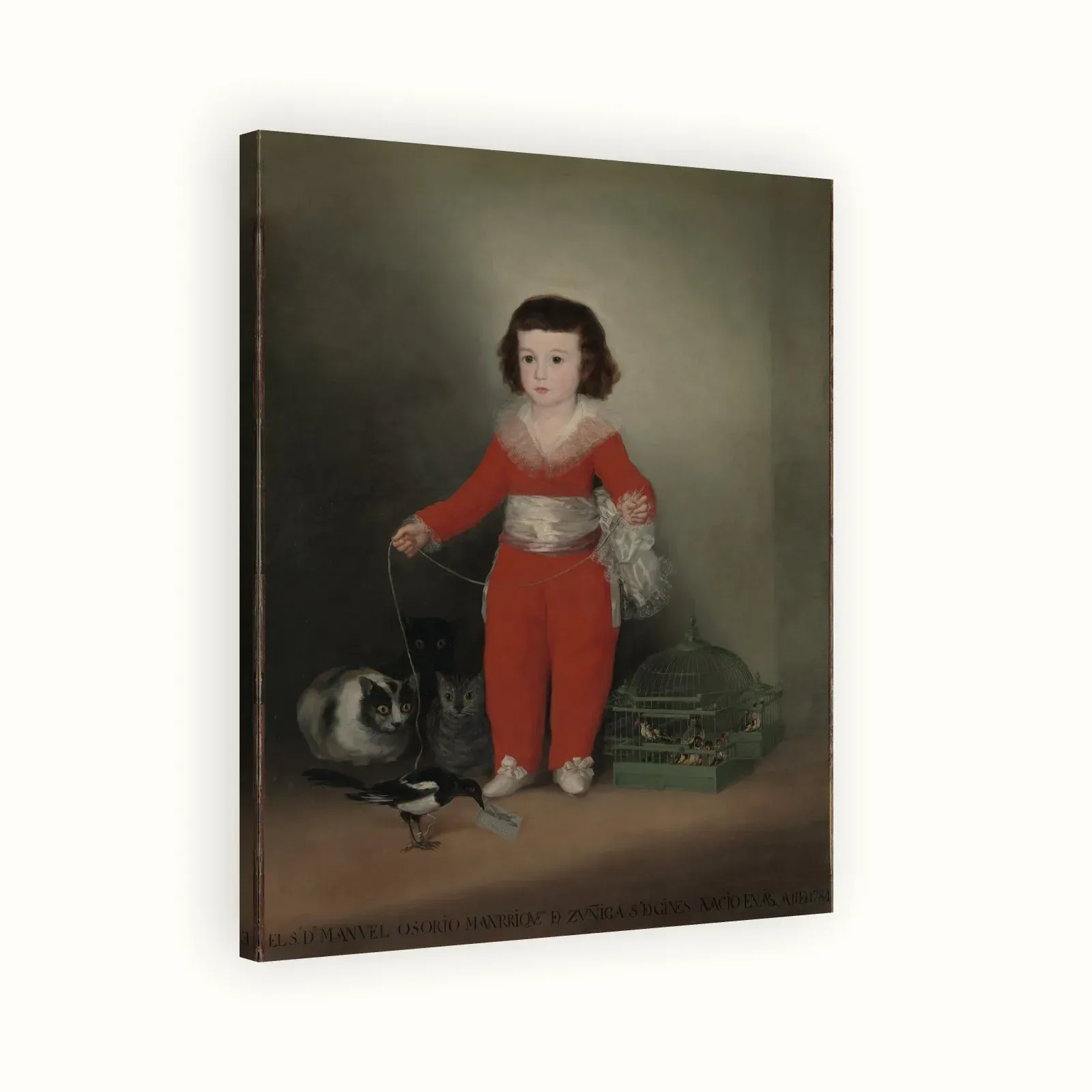 Don Manuel Osorio de Zuniga by Francisco Goya, 1787: Stretched canvas