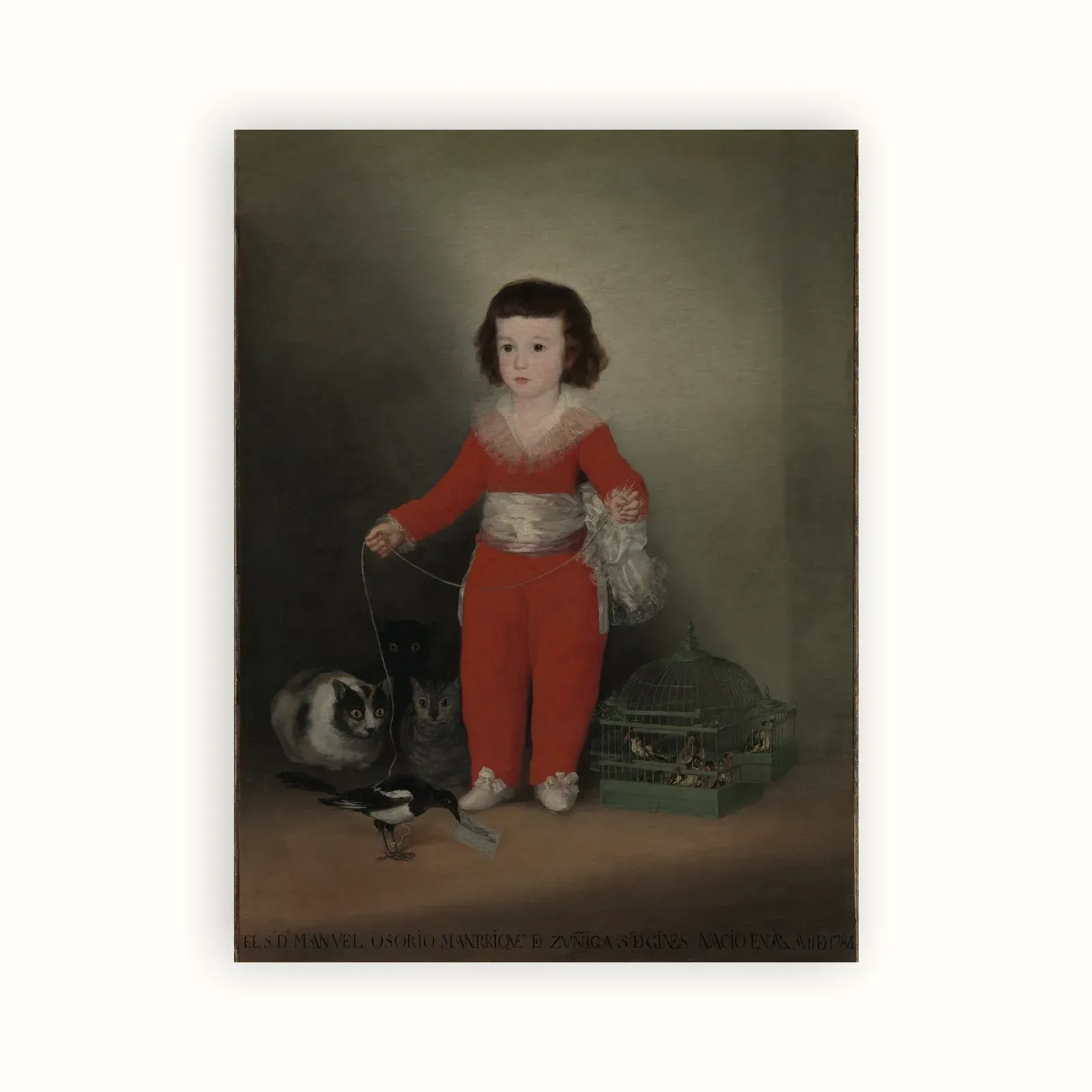 Don Manuel Osorio de Zuniga by Francisco Goya, 1787: as a fine art print