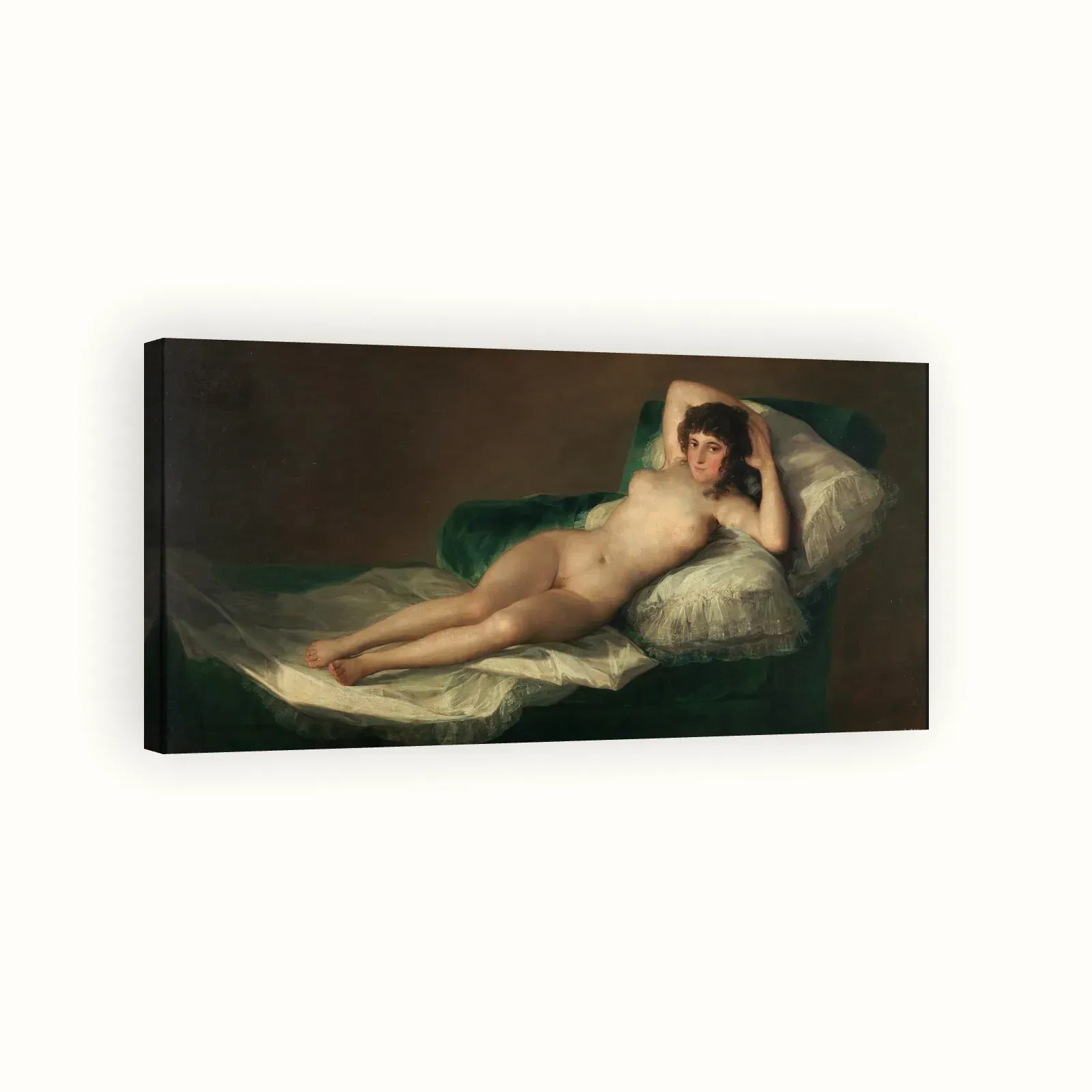 La maja desnuda by Francisco Goya, 1795–1800: Stretched canvas