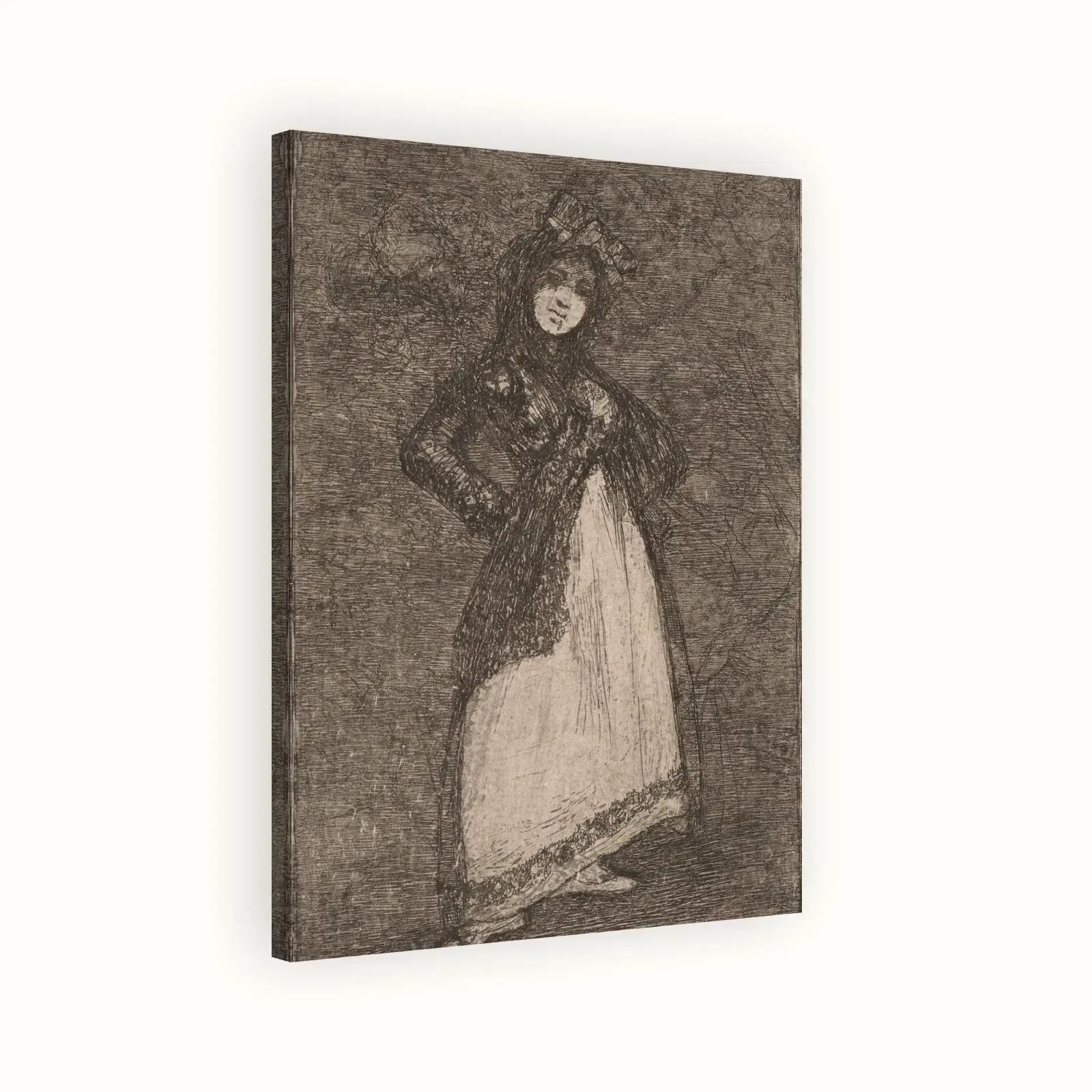 Maja by Francisco Goya, 1824–1828: Stretched canvas