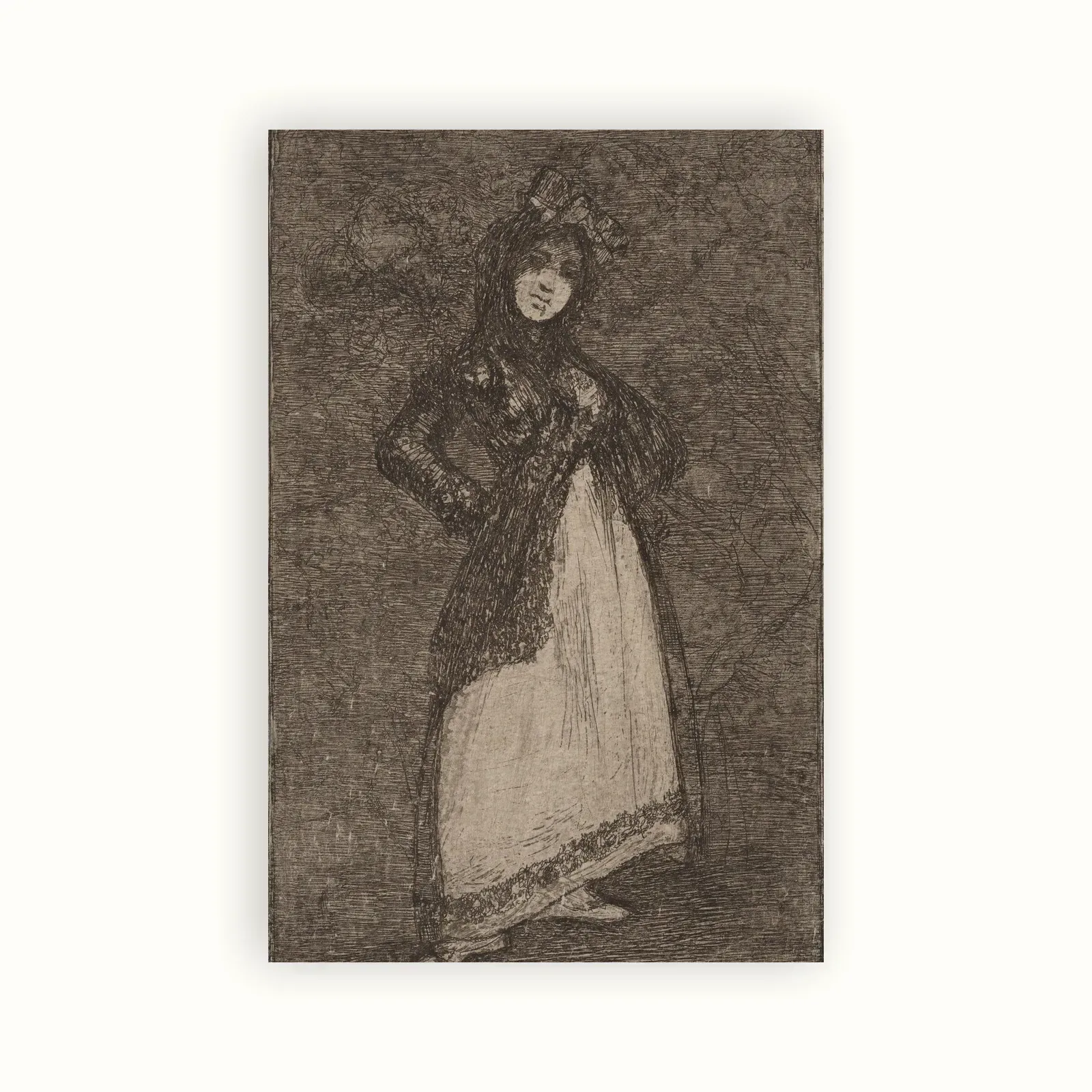 Maja by Francisco Goya, 1824–1828: as a fine art print