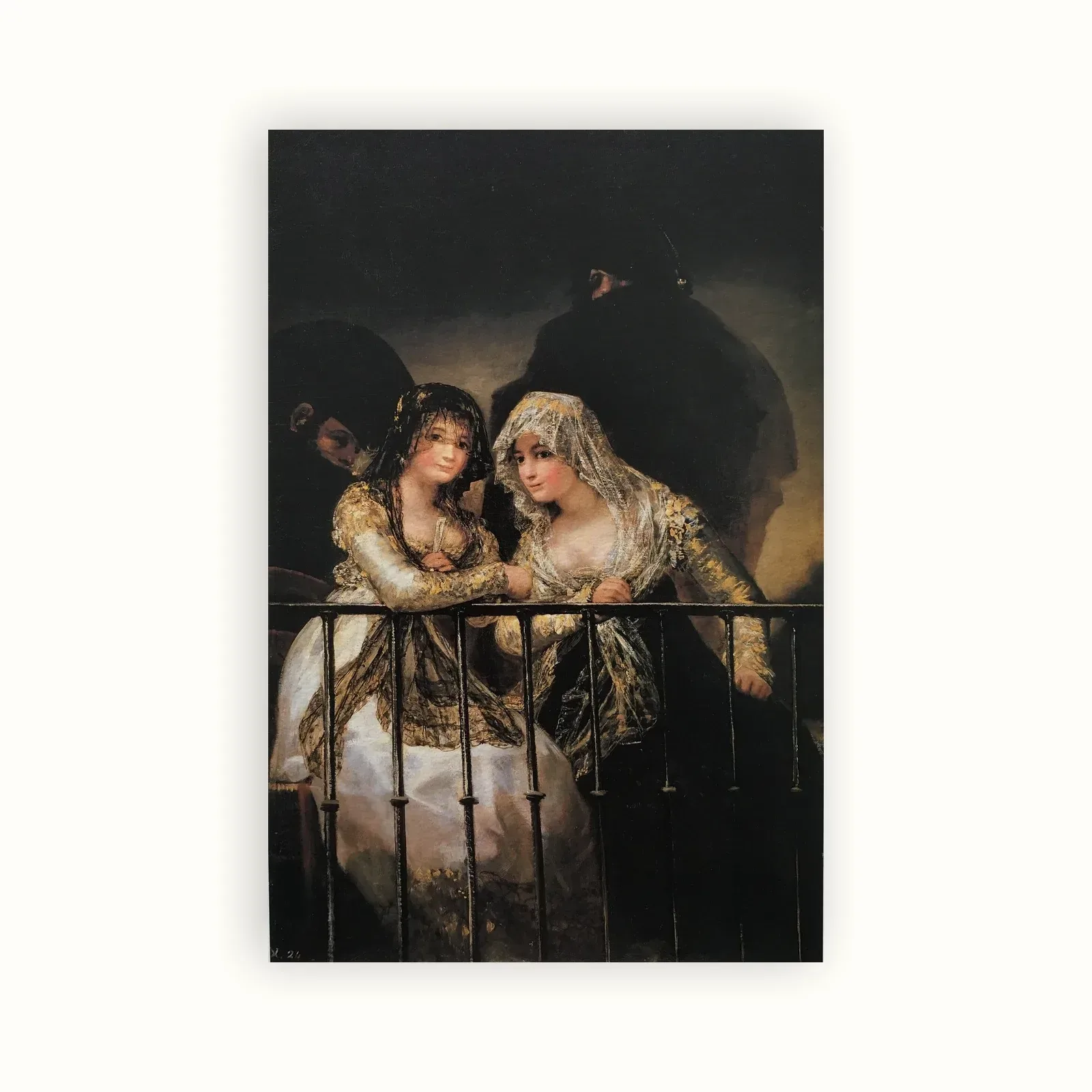 Majas on the Balcony by Francisco Goya, : as a fine art print