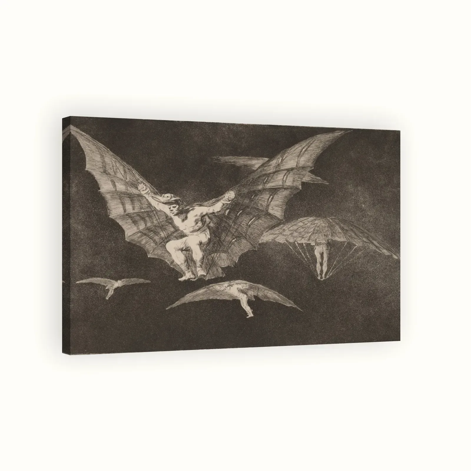 Modo de volar (A Way of Flying) by Francisco Goya, in or after 1816: Stretched canvas