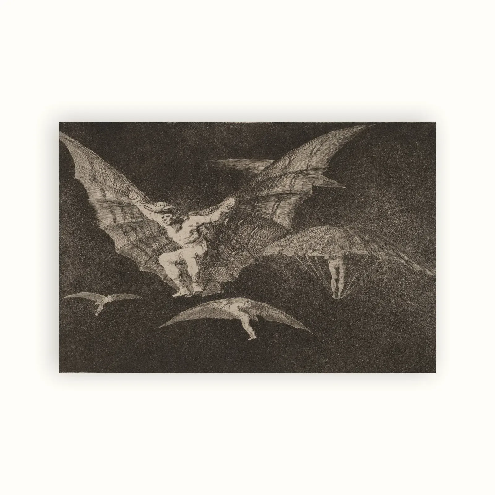 Modo de volar (A Way of Flying) by Francisco Goya, in or after 1816: as a fine art print