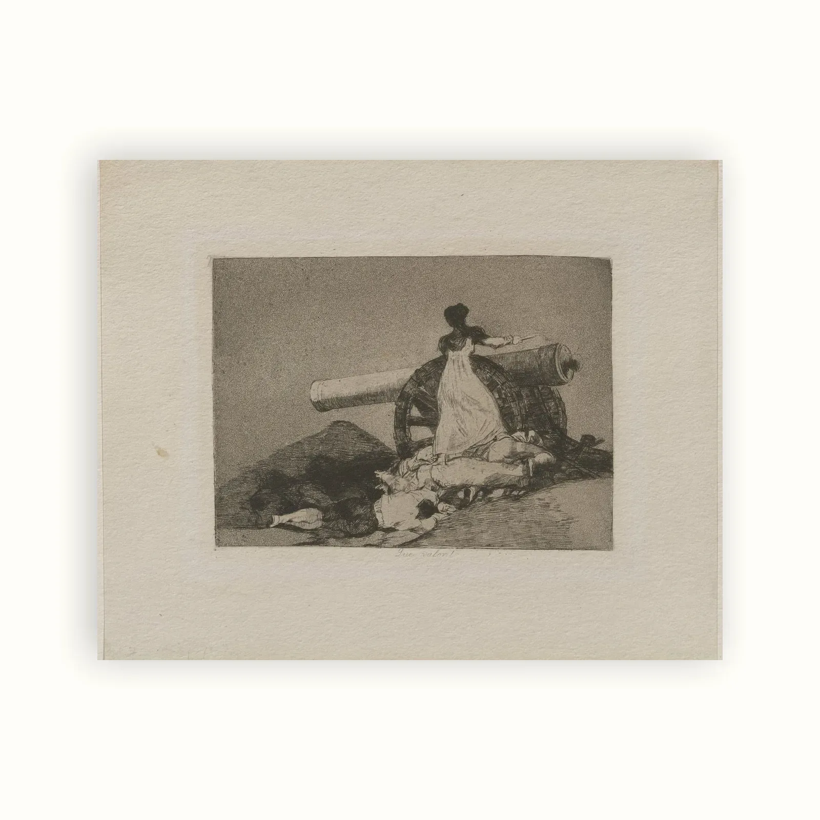 Que valor! (What Courage!) by Francisco Goya, published 1863: as a fine art print