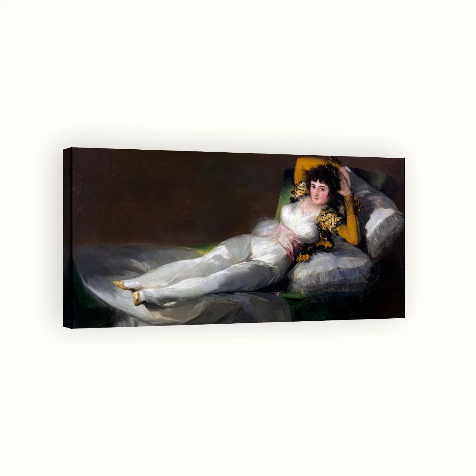 The Clothed Maja by Francisco Goya, 1800–1807: Stretched canvas
