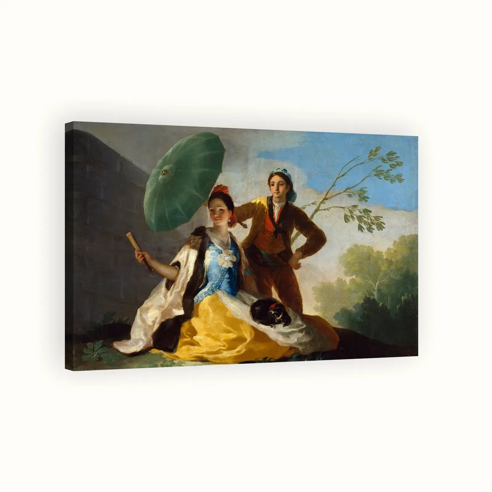 The Parasol by Francisco Goya, 1777: Stretched canvas
