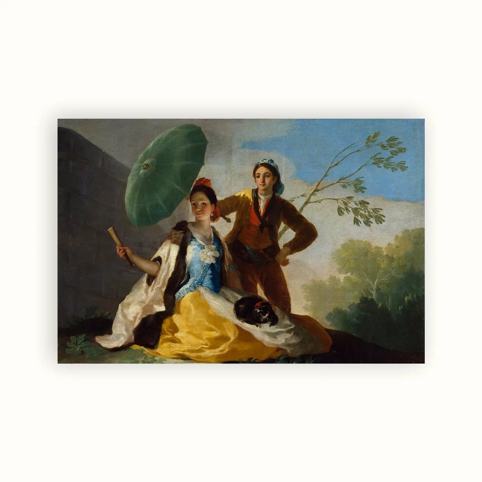 The Parasol by Francisco Goya, 1777: as a fine art print