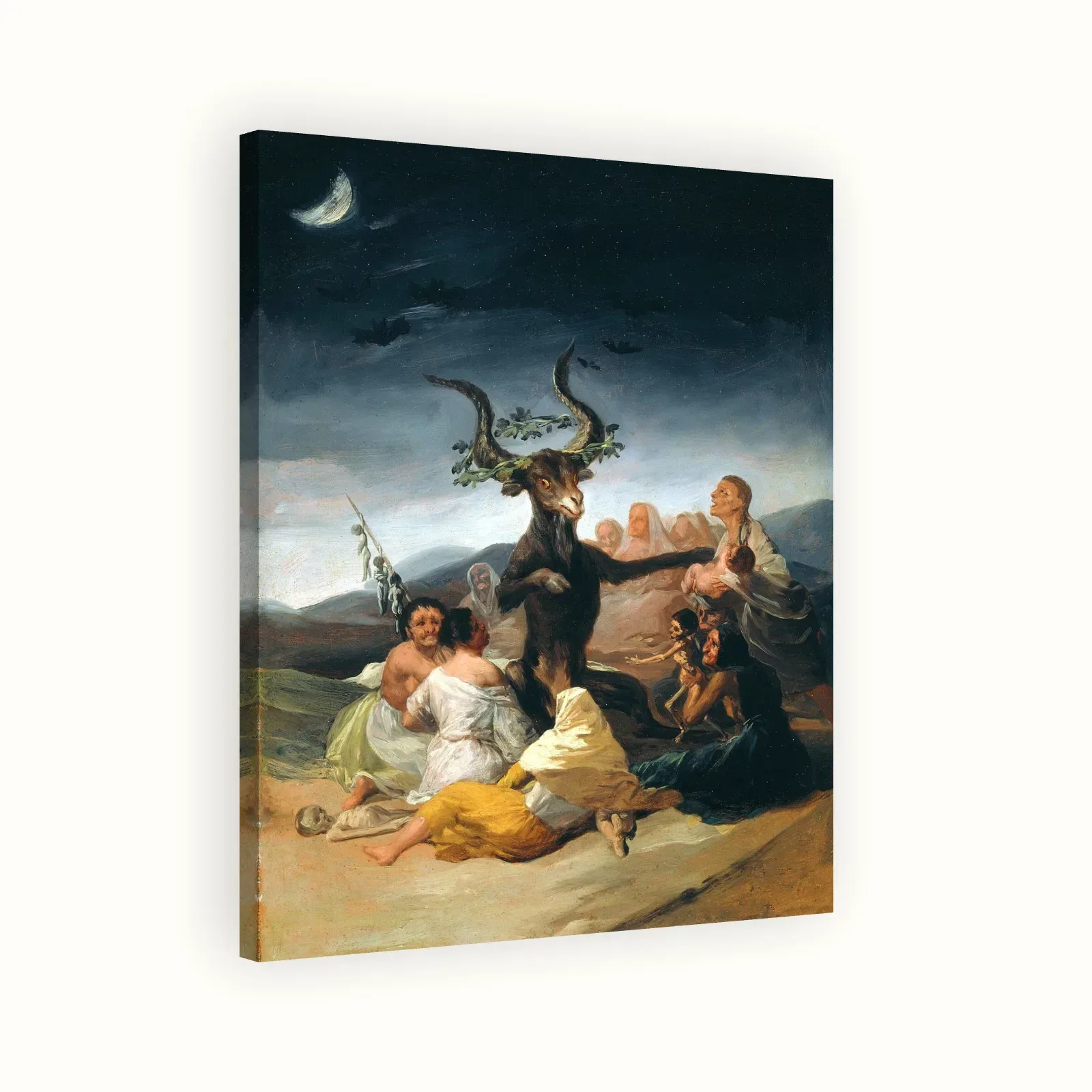 Witches' Sabbath by Francisco Goya, 1798: Stretched canvas